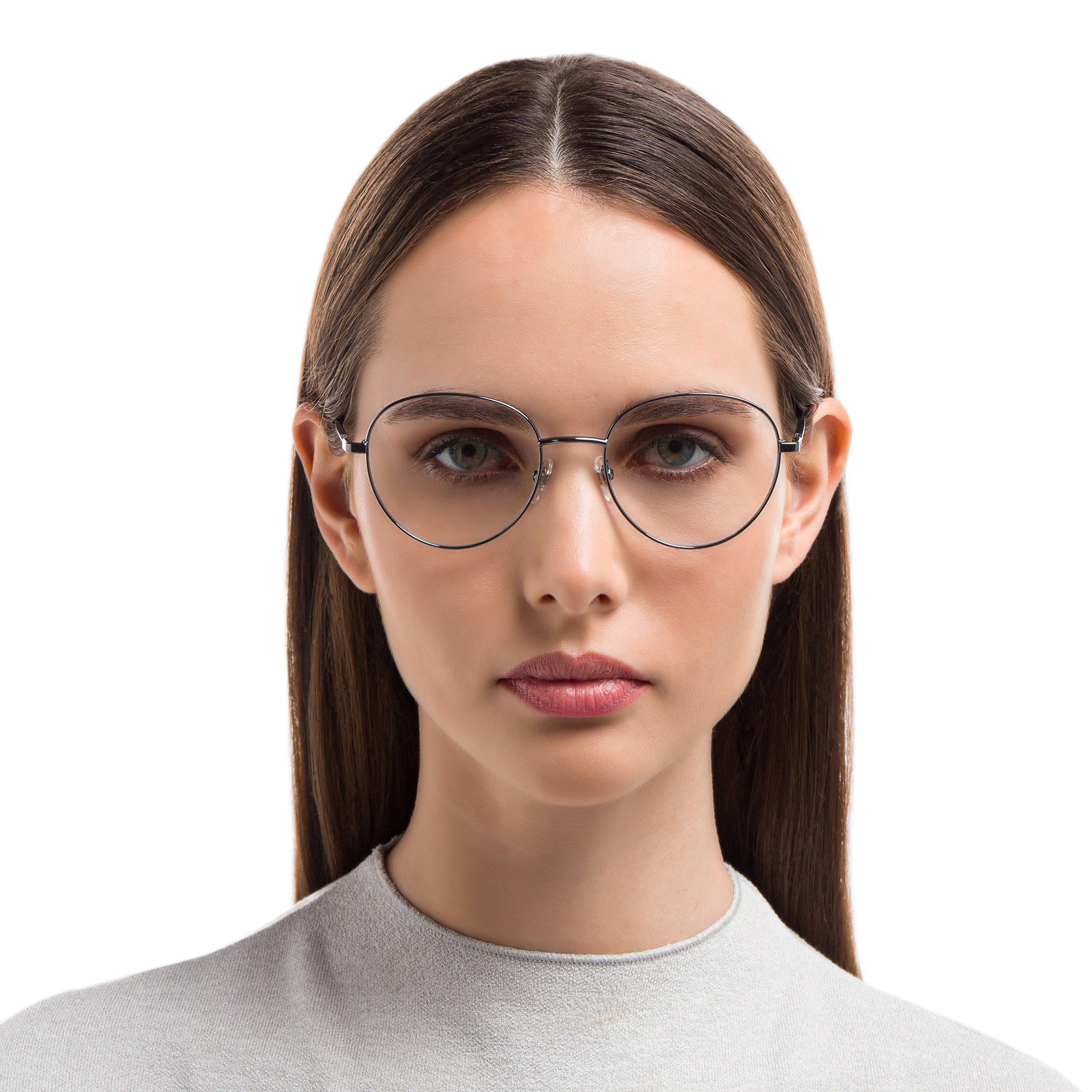 EYE'M Unisex Round Eyeglasses in Gunmetal – Product Photo 5