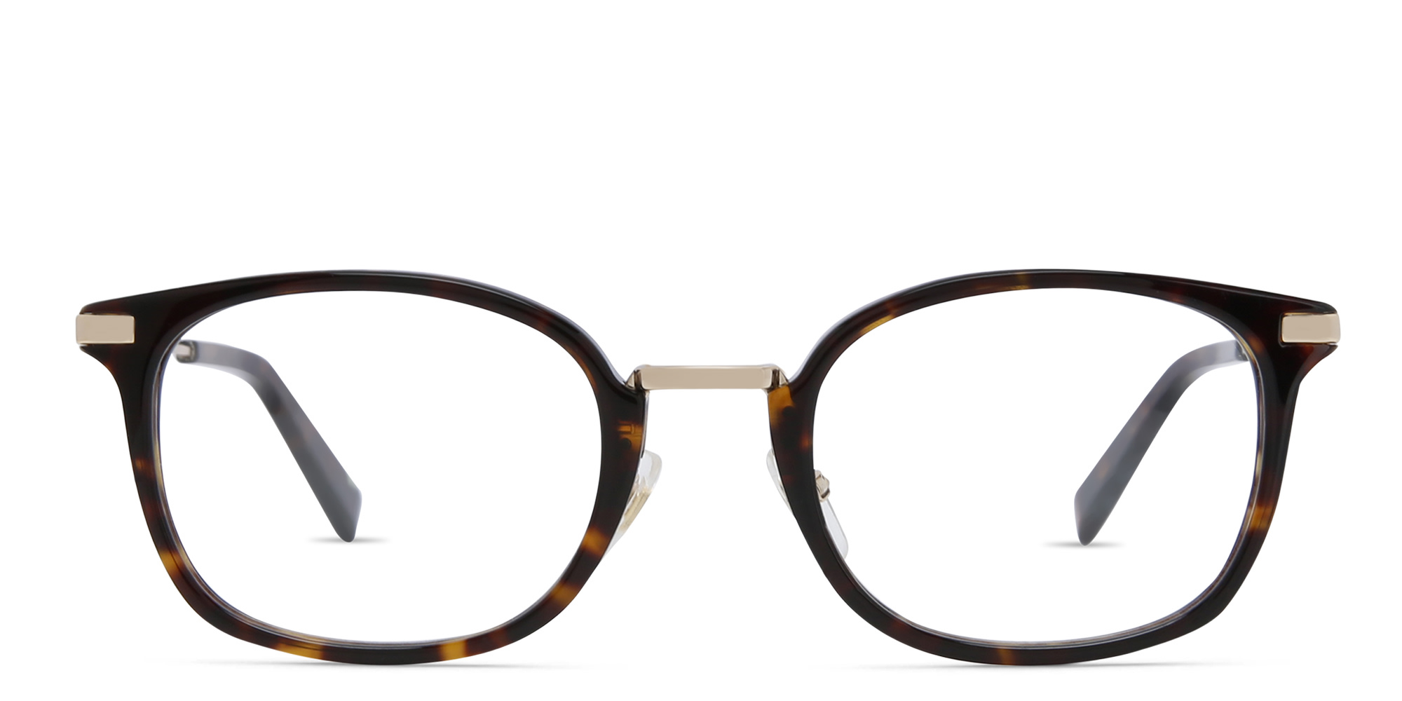 EYE'M Unisex Square Eyeglasses in Havana – Product Photo 1