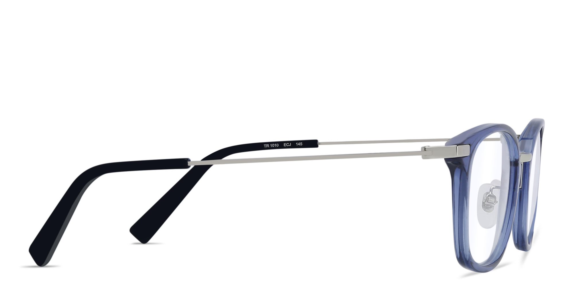 EYE'M Unisex Square Eyeglasses in Blue – Product Photo 3