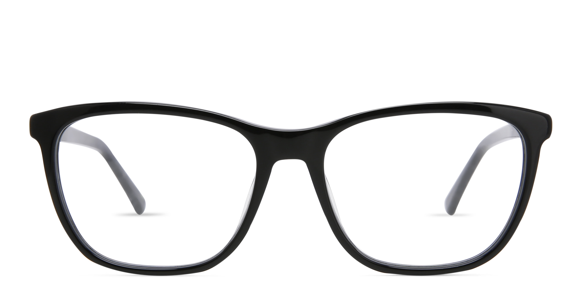 EYE'M Square Eyeglasses in Black – Product Photo 1