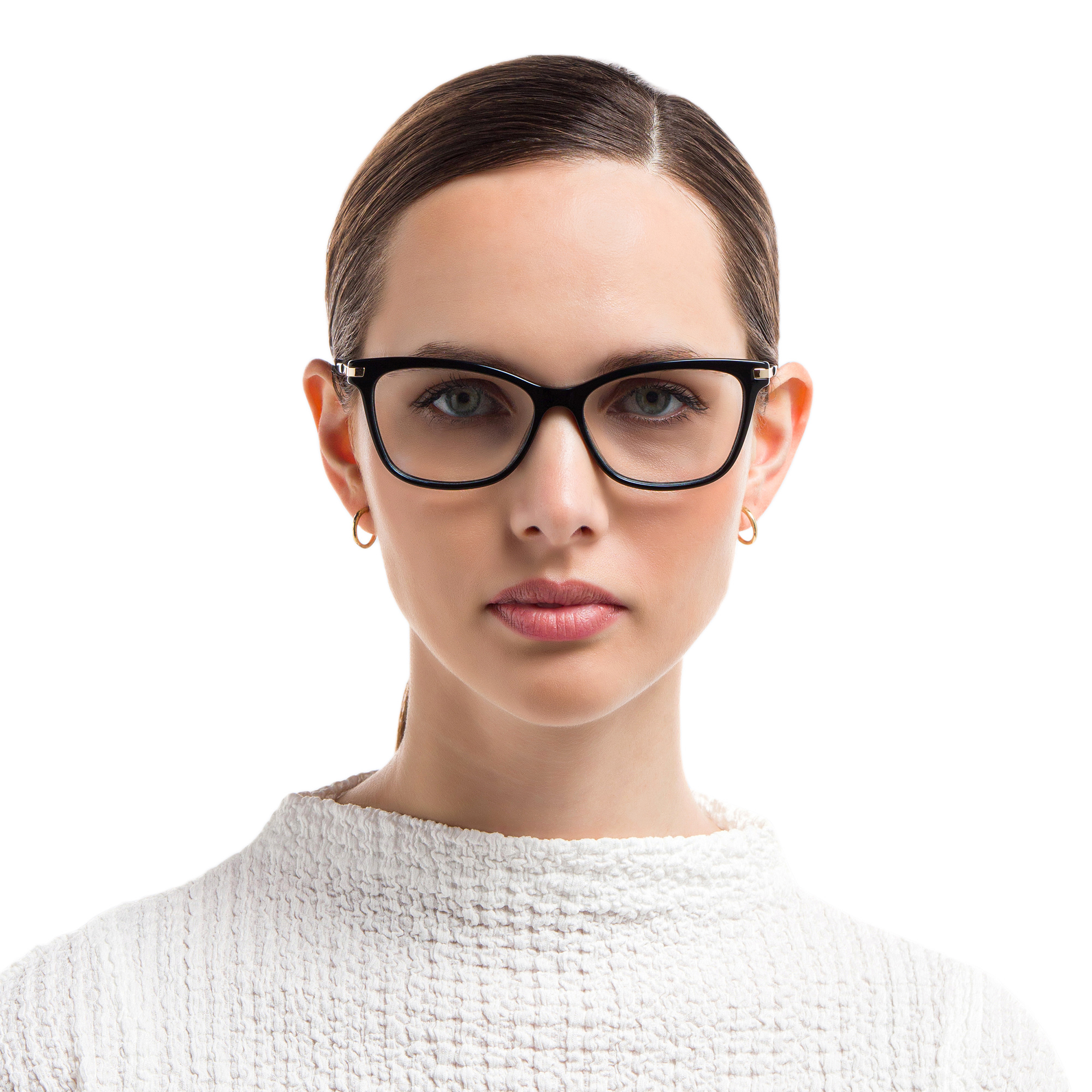 EYE'M Cat Eye Eyeglasses in Black – Product Photo 5