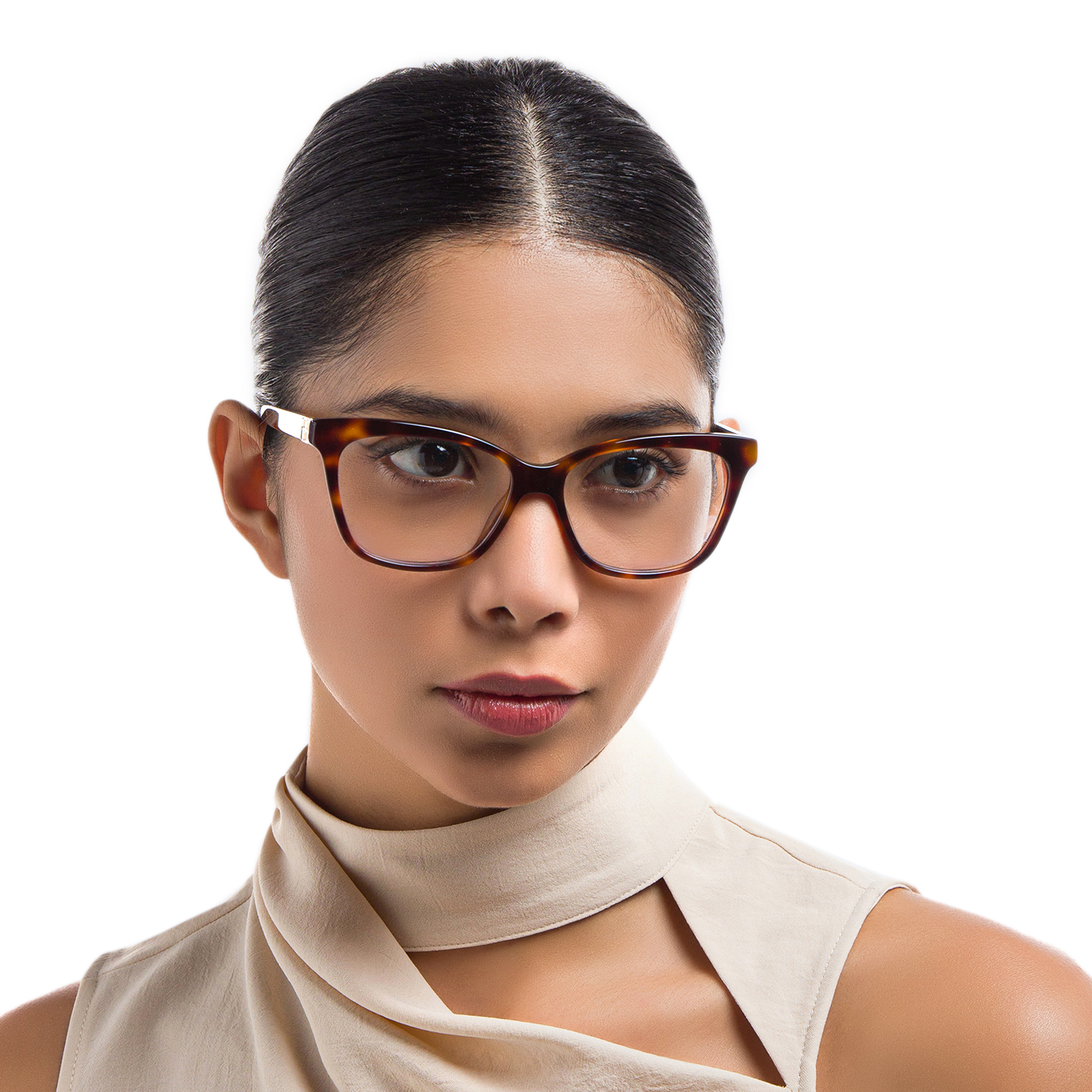 EYE'M Cat Eye Eyeglasses in Havana – Product Photo 5