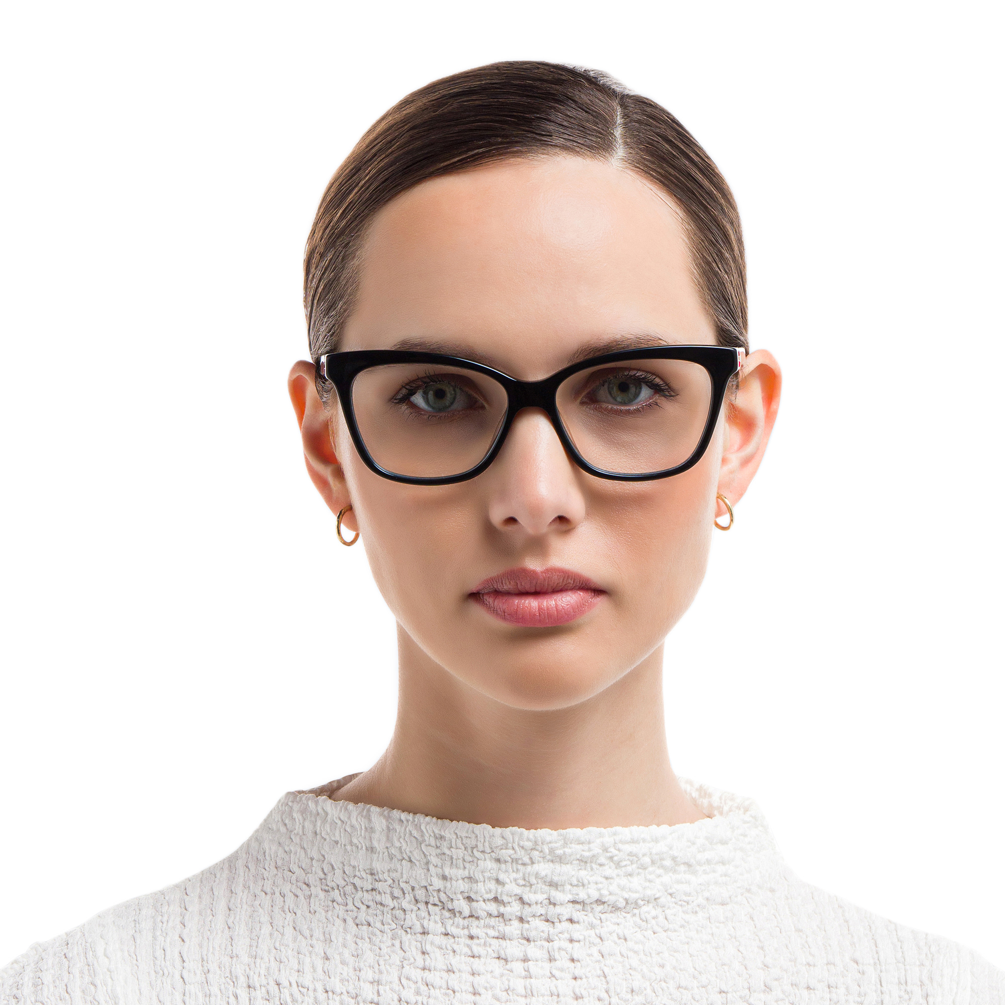 EYE'M Cat Eye Eyeglasses in Black – Product Photo 5