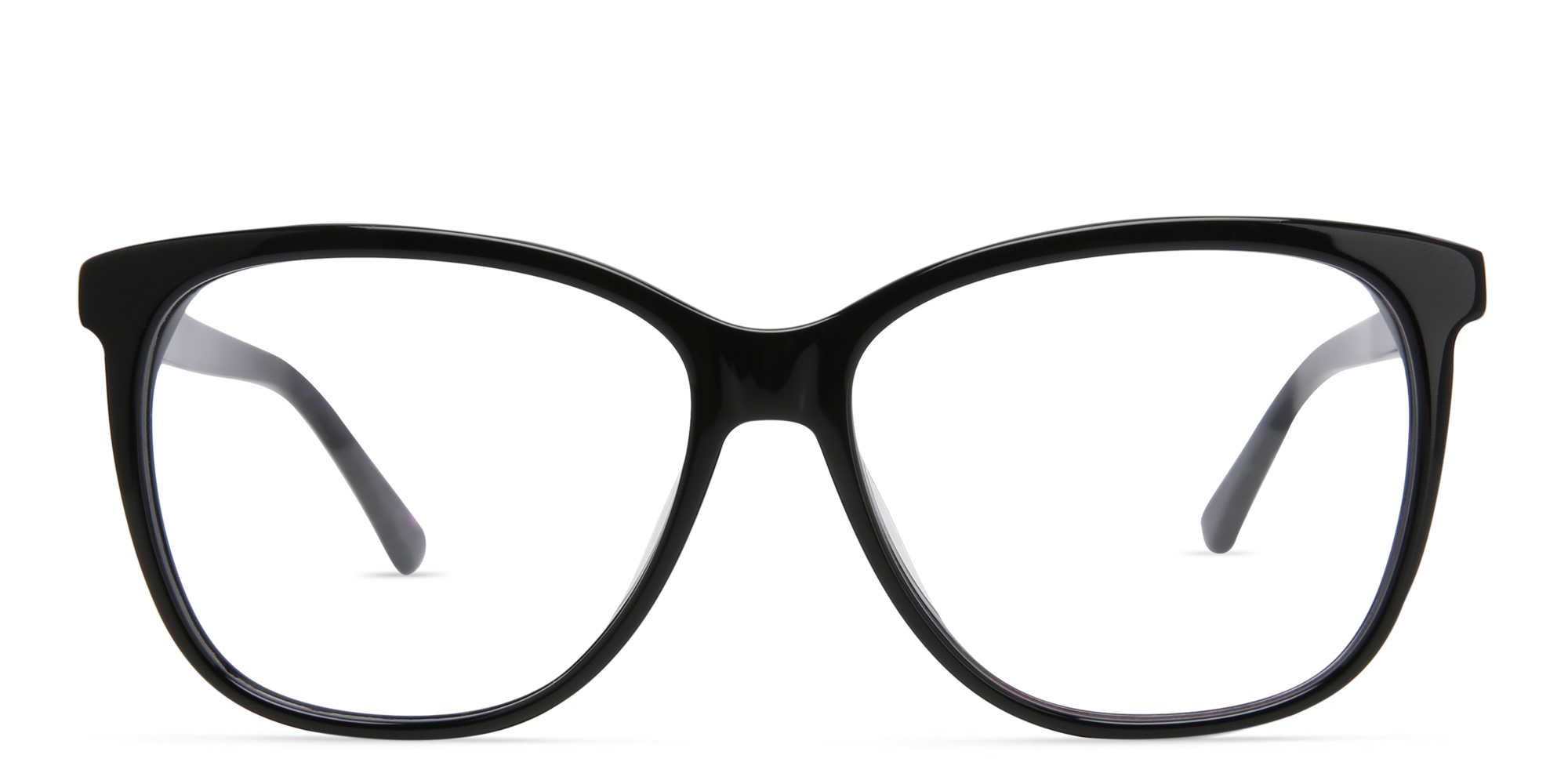 EYE'M Square Eyeglasses in Black – Product Photo 1