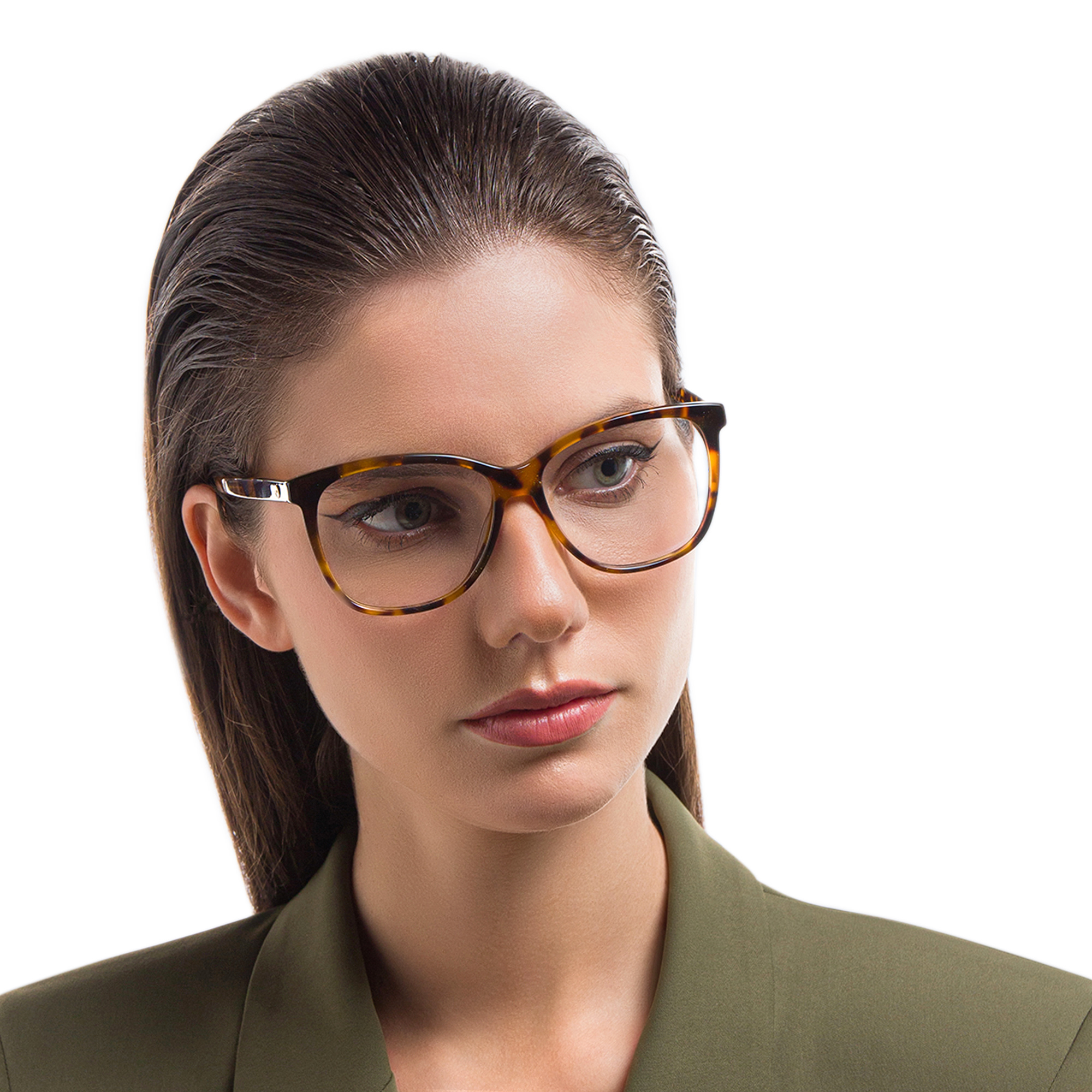 EYE'M Square Eyeglasses in Havana – Product Photo 6