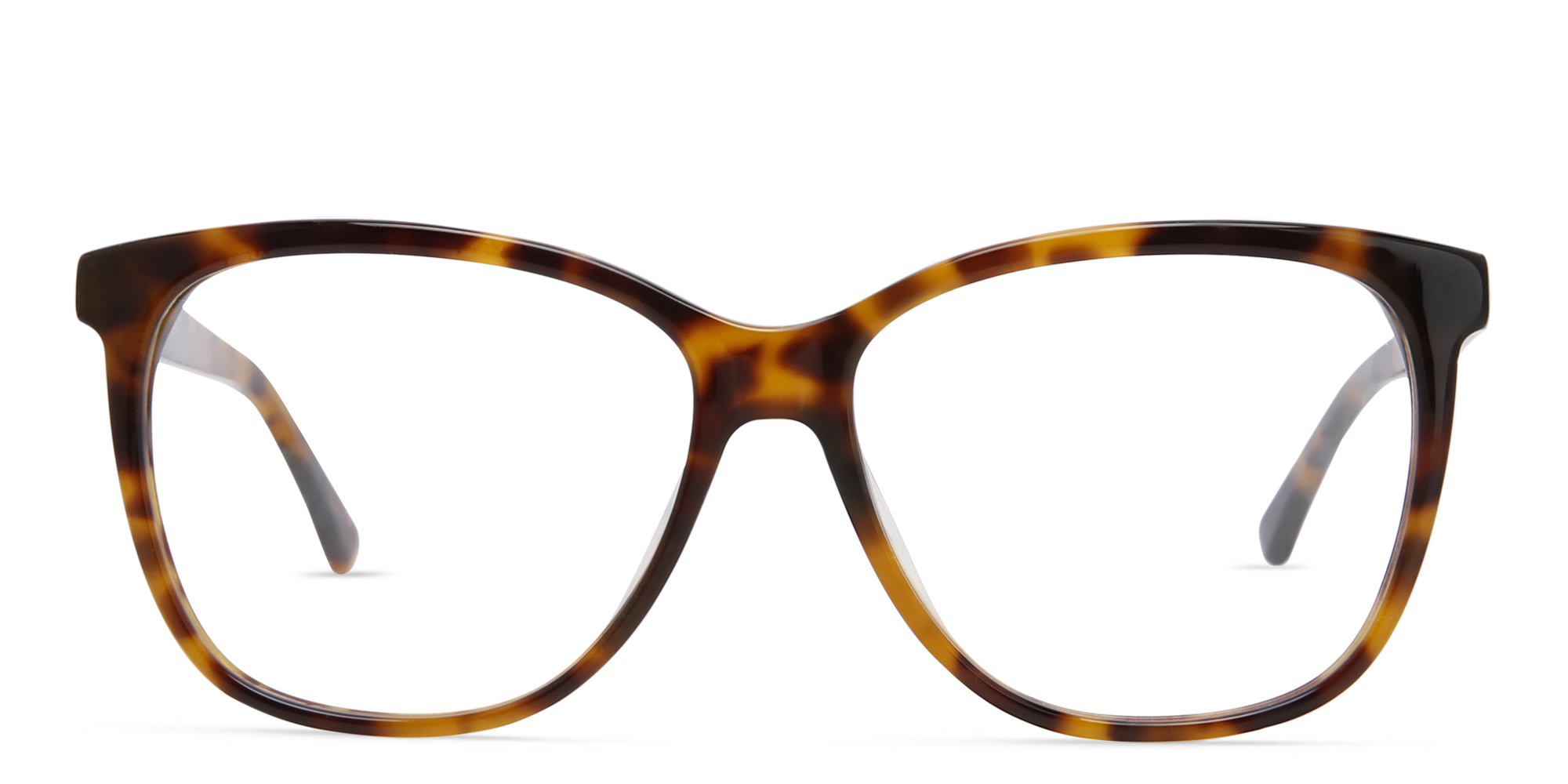 EYE'M Square Eyeglasses in Havana – Product Photo 1