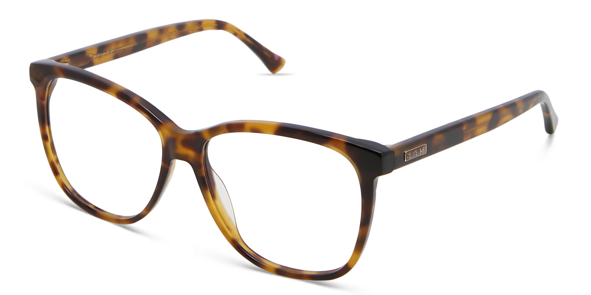 EYE'M Square Eyeglasses in Havana – Product Photo 2