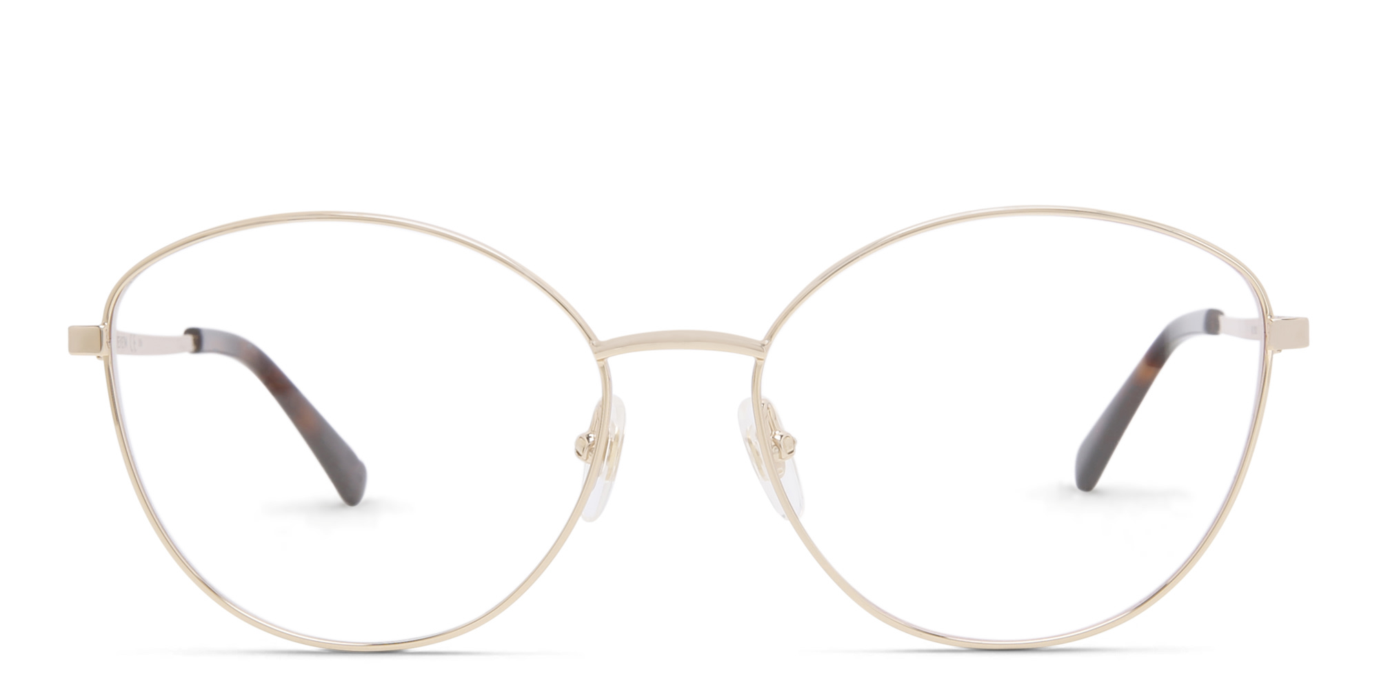 EYE'M Wide Cat Eye Eyeglasses in Gold – Product Photo 1