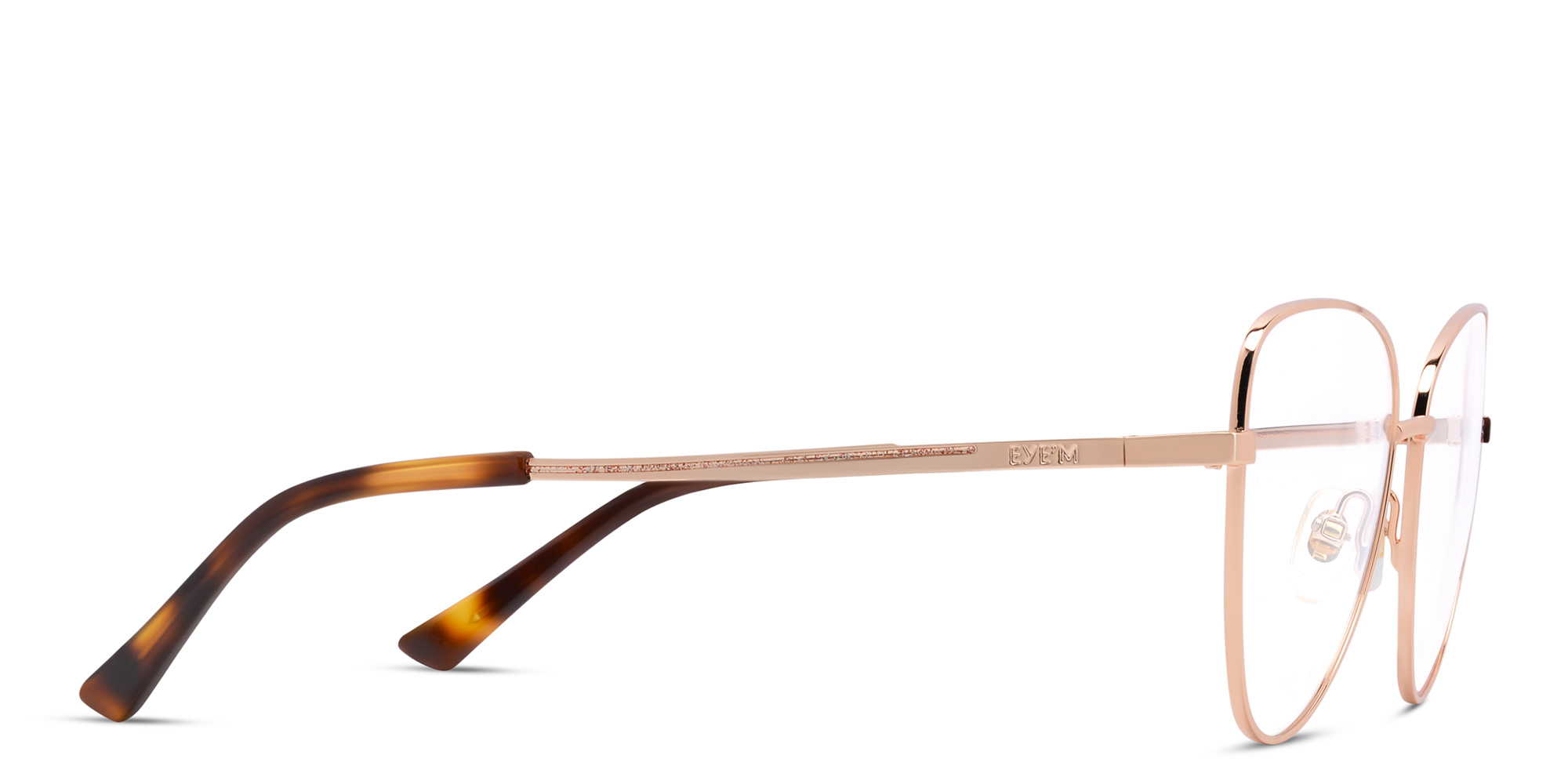 EYE'M Cat Eye Eyeglasses in Rose Gold – Product Photo 3