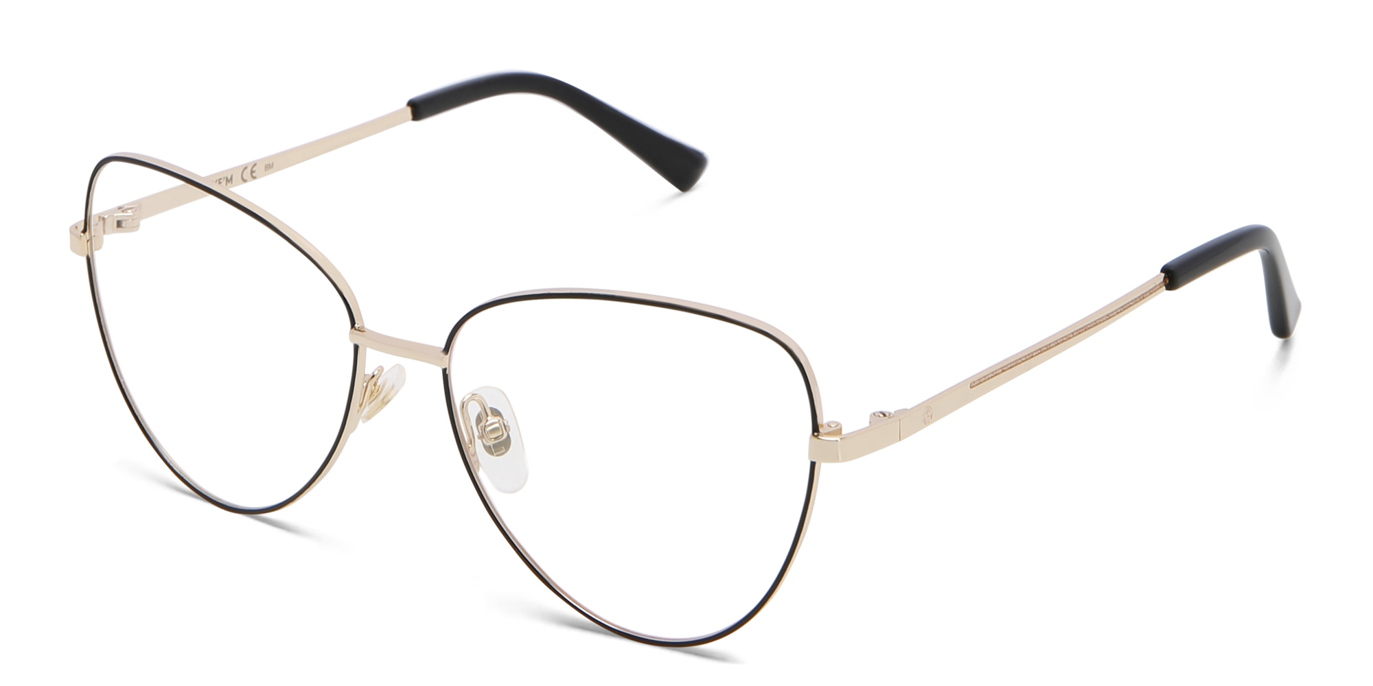 EYE'M Cat Eye Eyeglasses in Black – Product Photo 2
