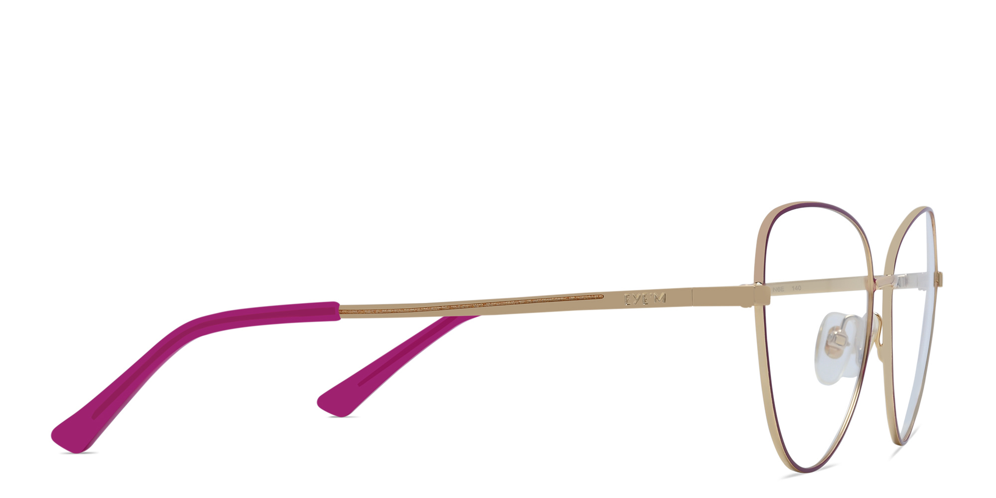 EYE'M Cat Eye Eyeglasses in Purple – Product Photo 3