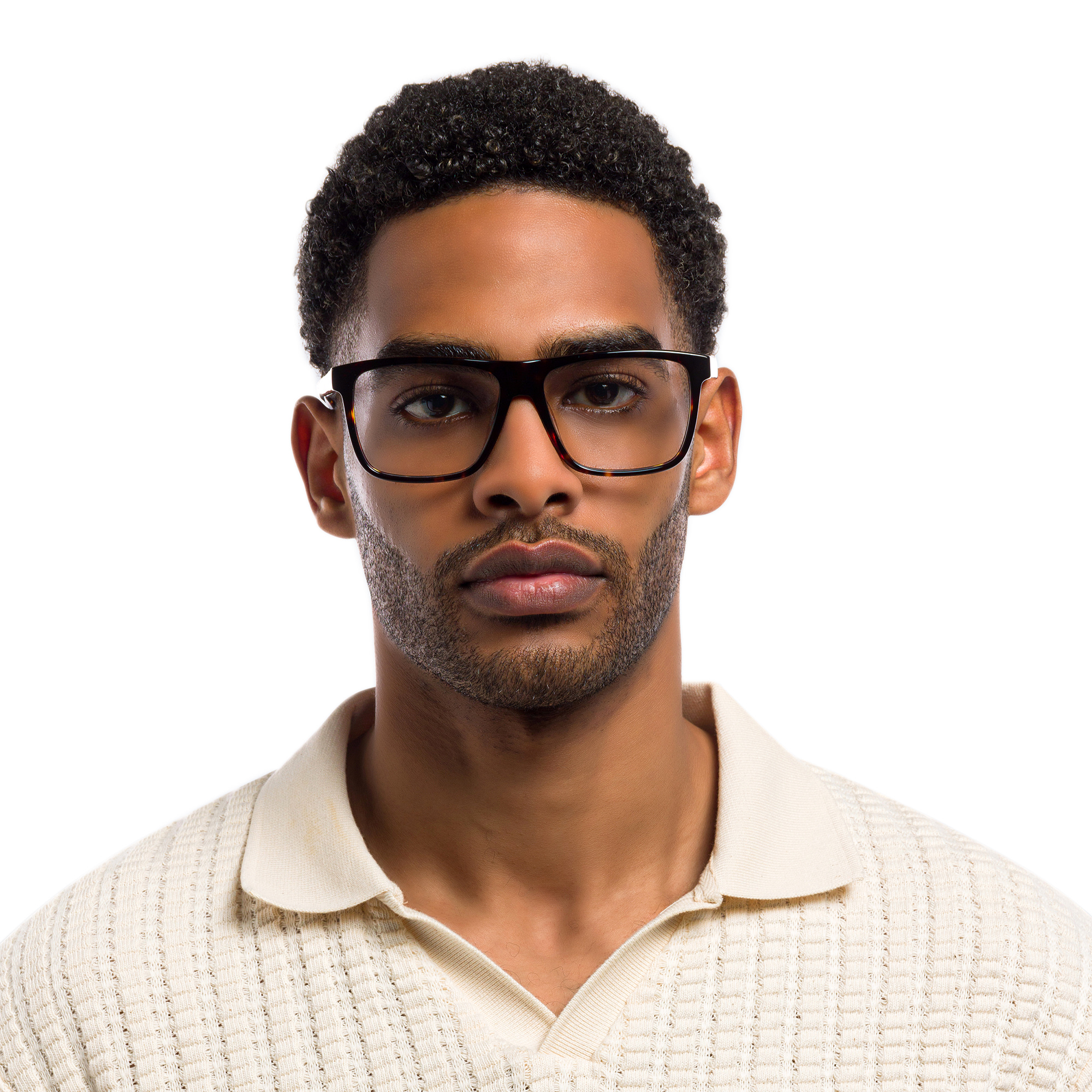 EYE'M Square Eyeglasses in Havana – Product Photo 5