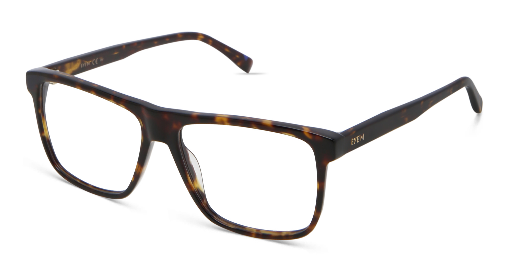 EYE'M Square Eyeglasses in Havana – Product Photo 2