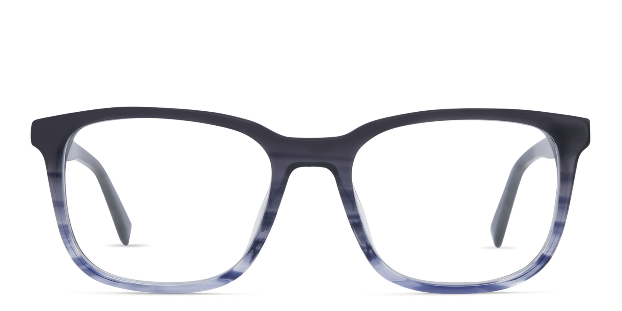 EYE'M Square Eyeglasses in Blue – Product Photo 1