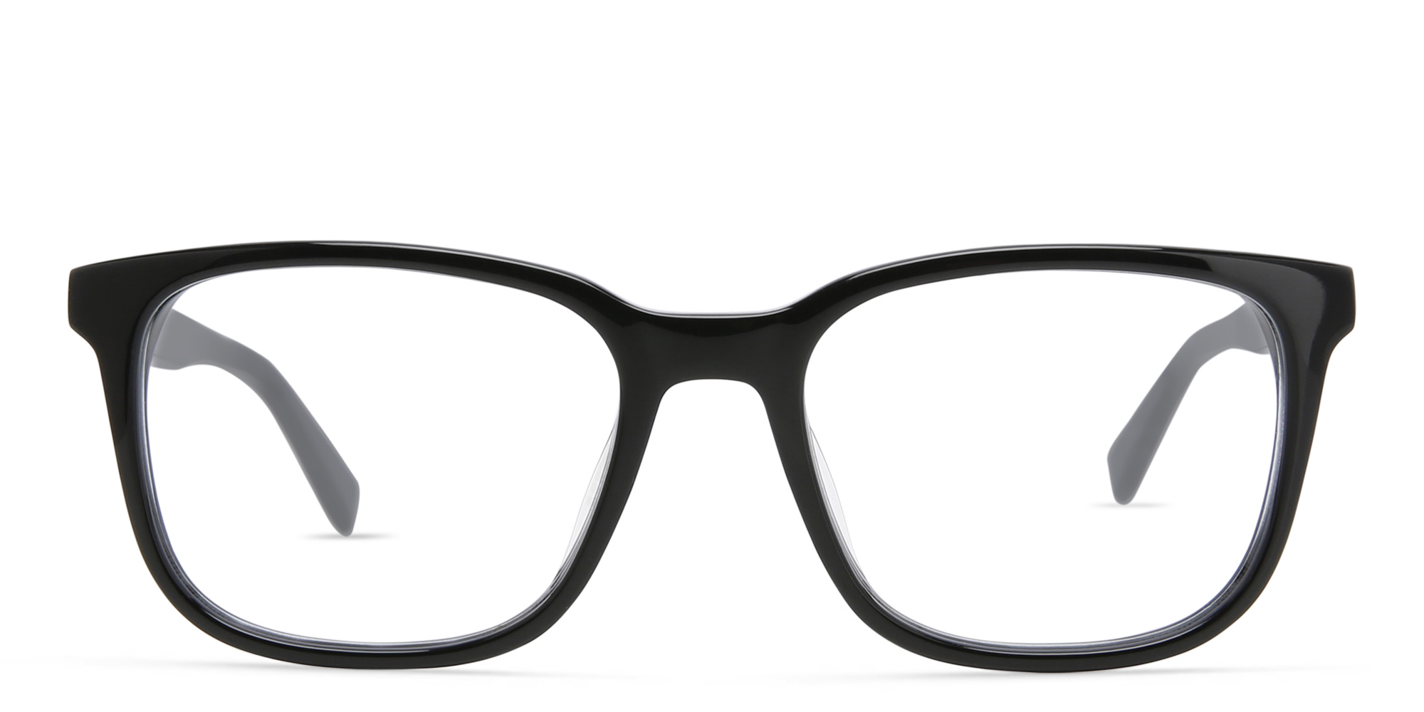 EYE'M Square Eyeglasses in Black – Product Photo 1