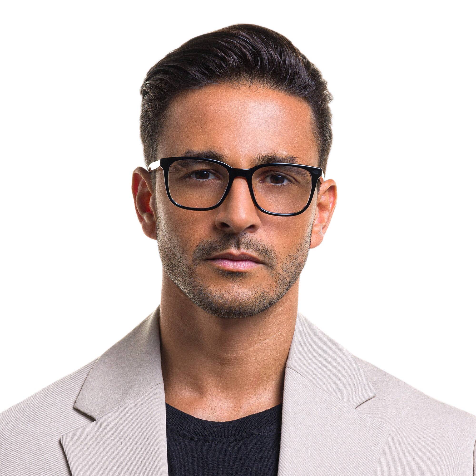 Shop EYE'M Square Eyeglasses in Shiny Havana online.