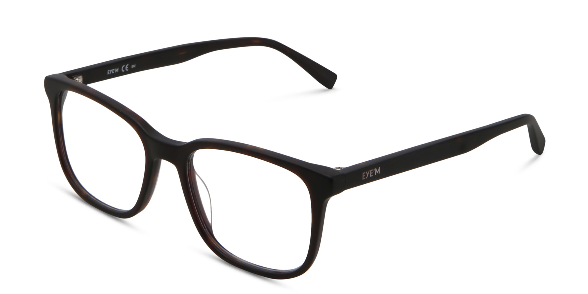 Shop EYE'M Square Eyeglasses in Dark Havana online.