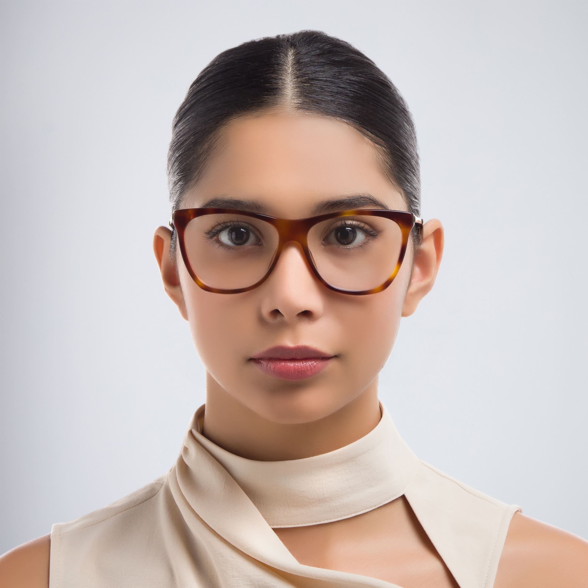 EYE'M Cat Eye Eyeglasses in Havana – Product Photo 5