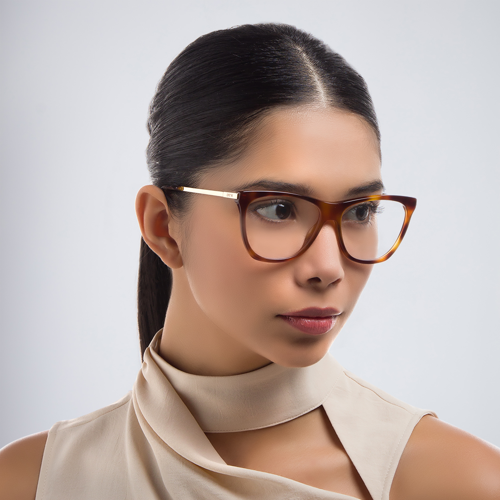 EYE'M Cat Eye Eyeglasses in Havana – Product Photo 6
