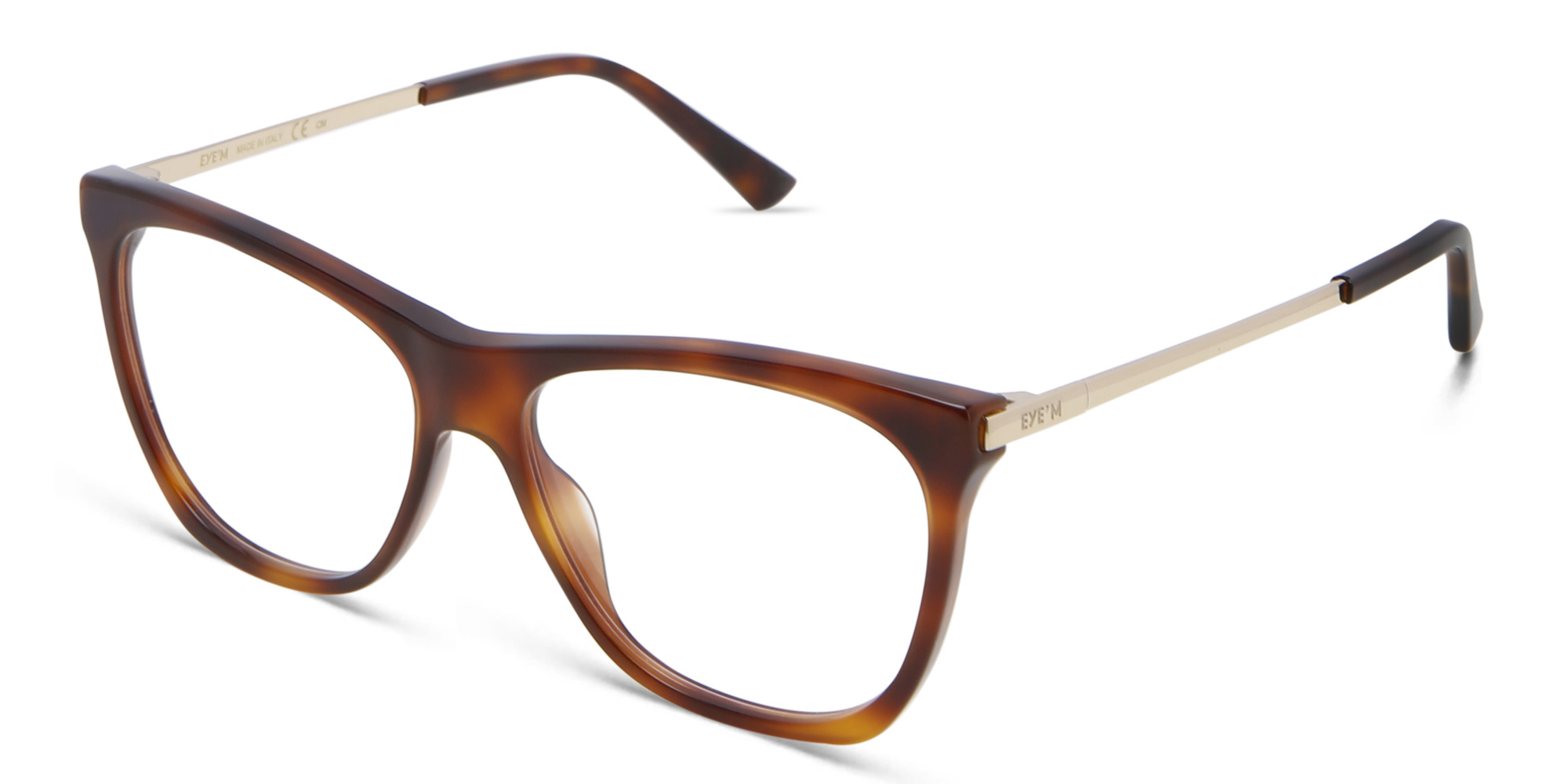 EYE'M Cat Eye Eyeglasses in Havana – Product Photo 2