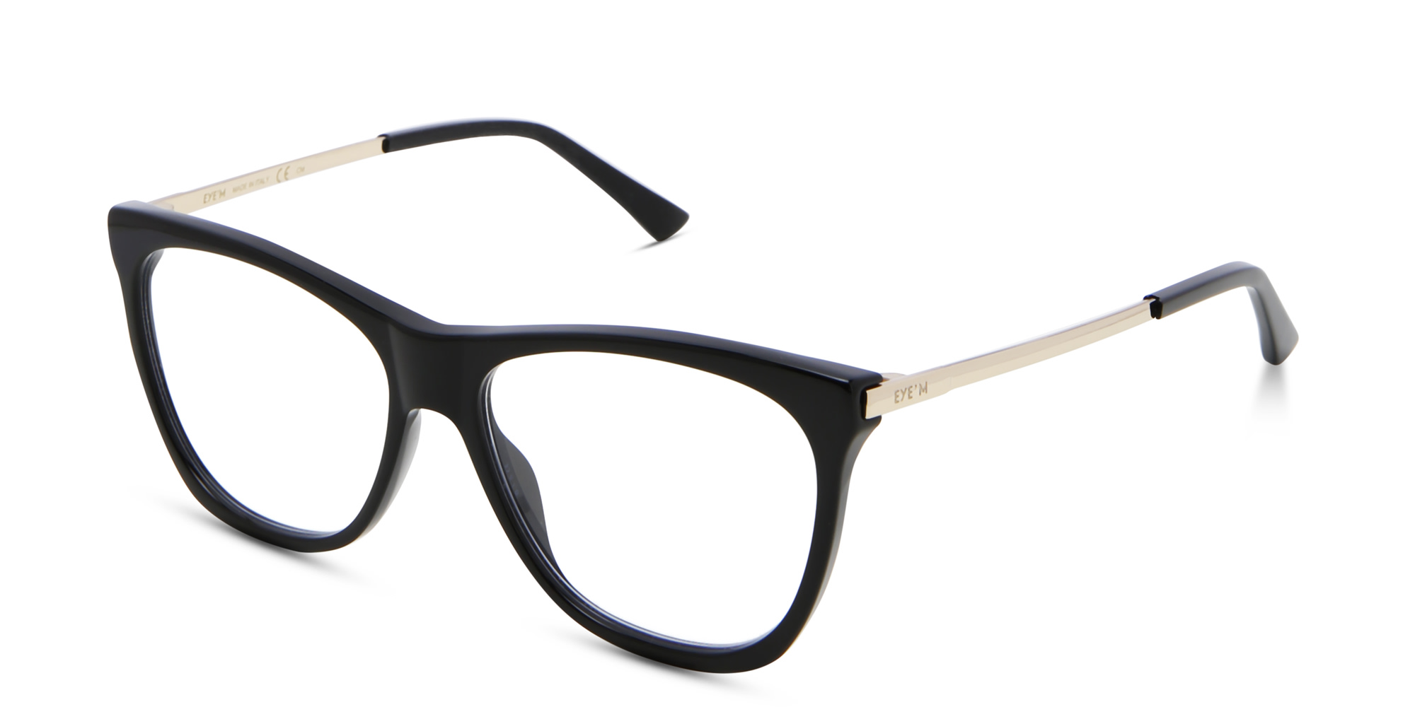 EYE'M Cat Eye Eyeglasses in Black – Product Photo 2