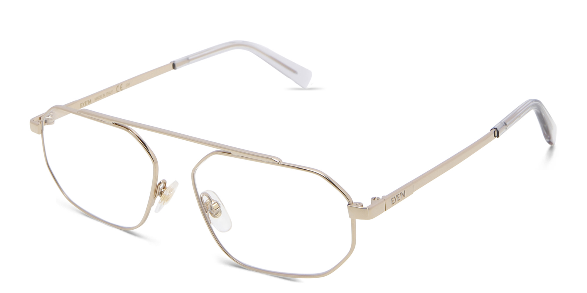 EYE'M Irregular Eyeglasses in Gold – Product Photo 2