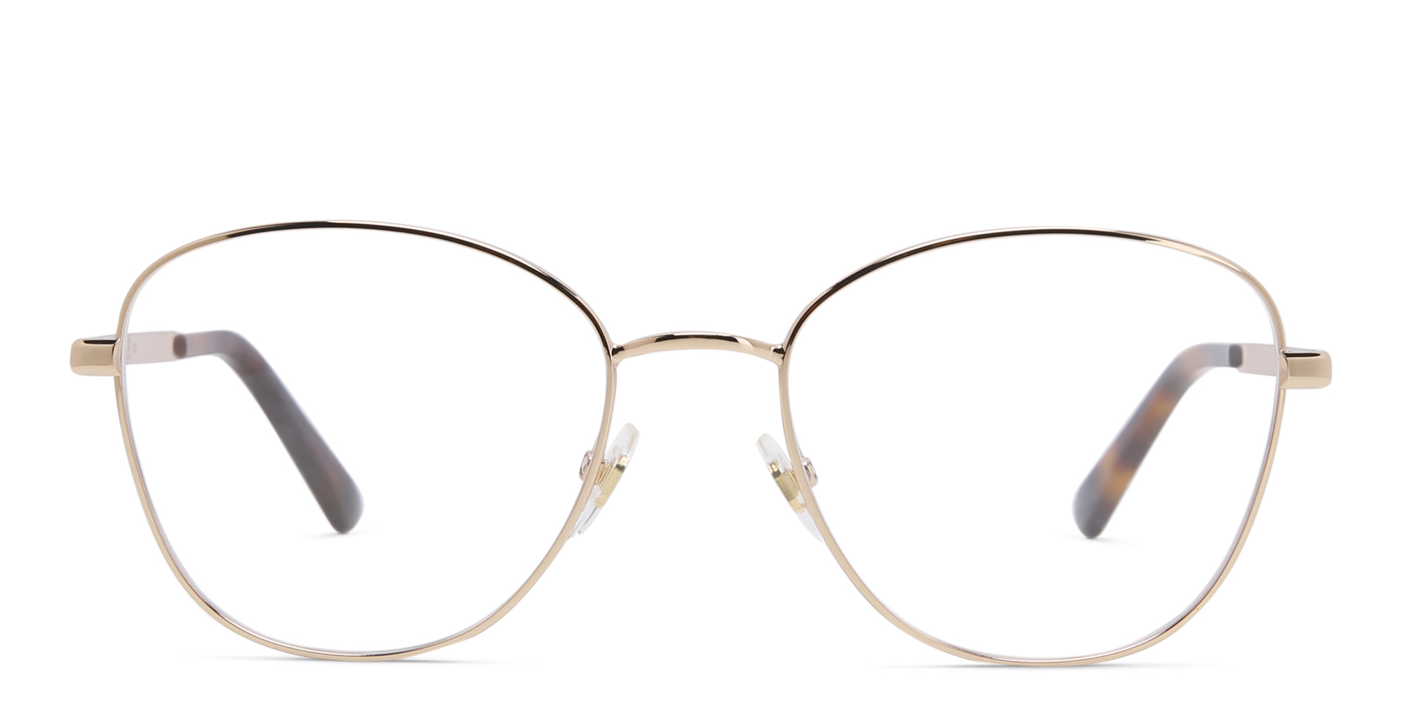 EYE'M Round Eyeglasses in Rose Gold – Product Photo 1