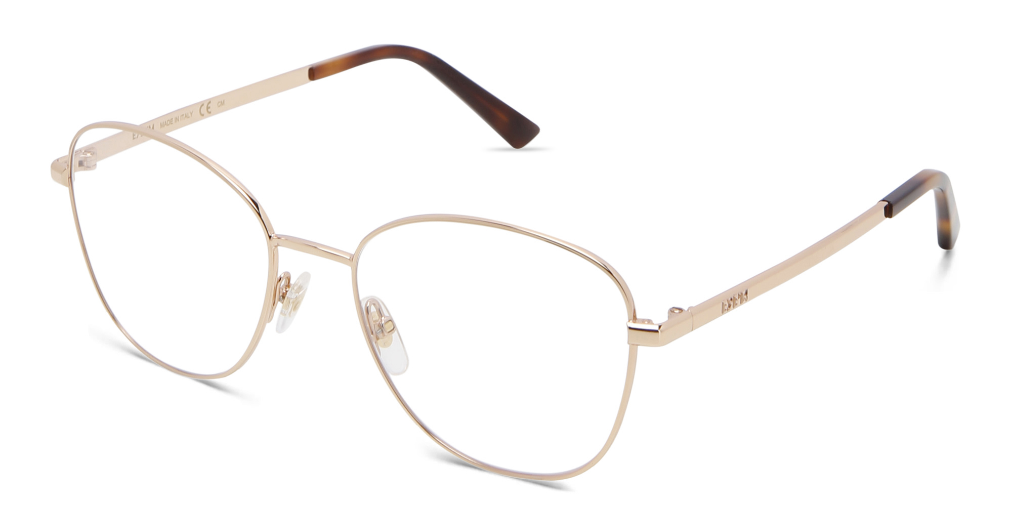 EYE'M Round Eyeglasses in Rose Gold – Product Photo 2