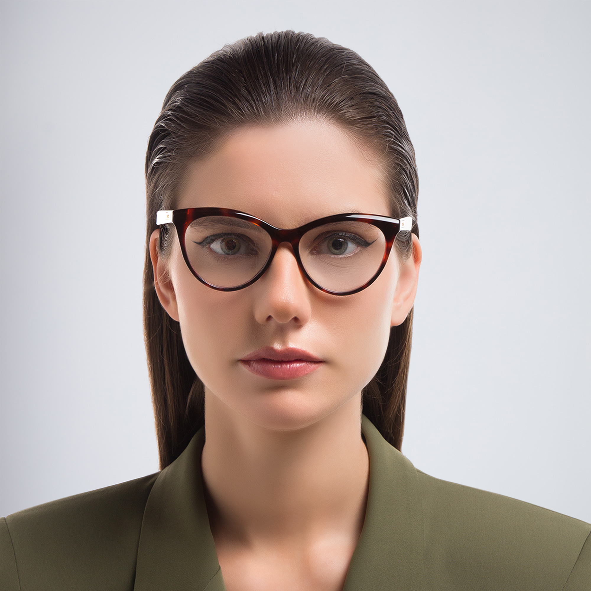 EYE'M Cat Eye Eyeglasses in Havana – Product Photo 5