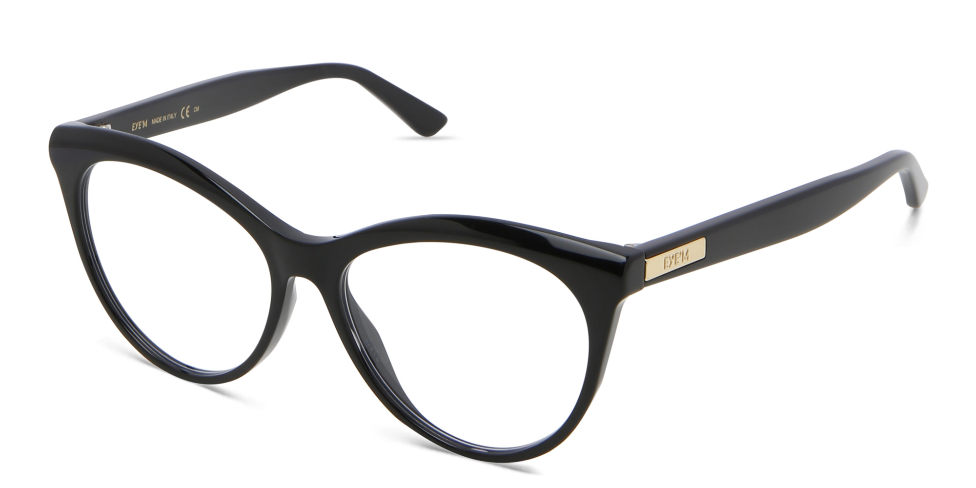 EYE'M Cat Eye Eyeglasses in Black – Product Photo 2