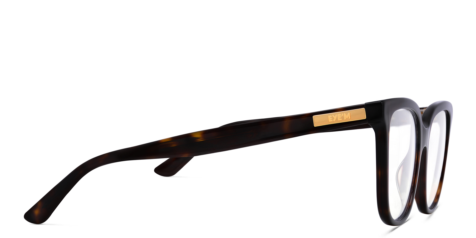 EYE'M Square Eyeglasses in Havana – Product Photo 3