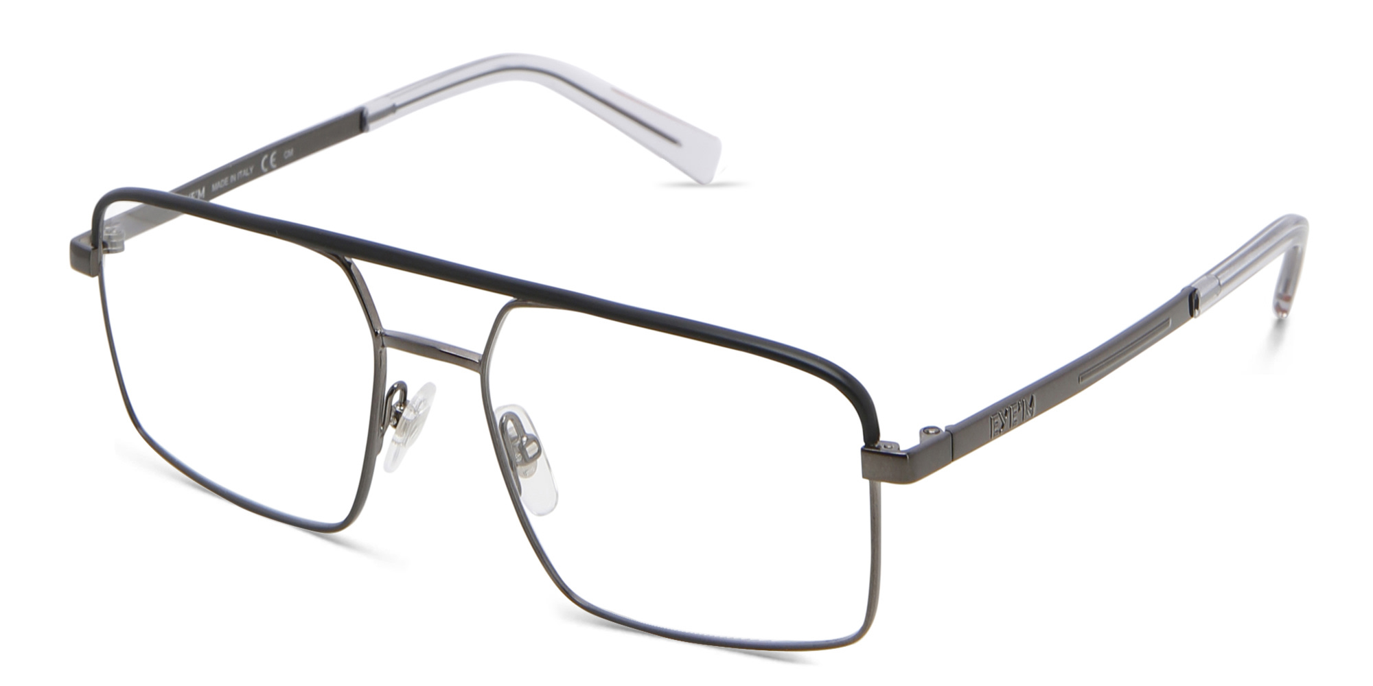 EYE'M Octagon Junior Unisex Aviator Eyeglasses in Gunmetal – Product Photo 2