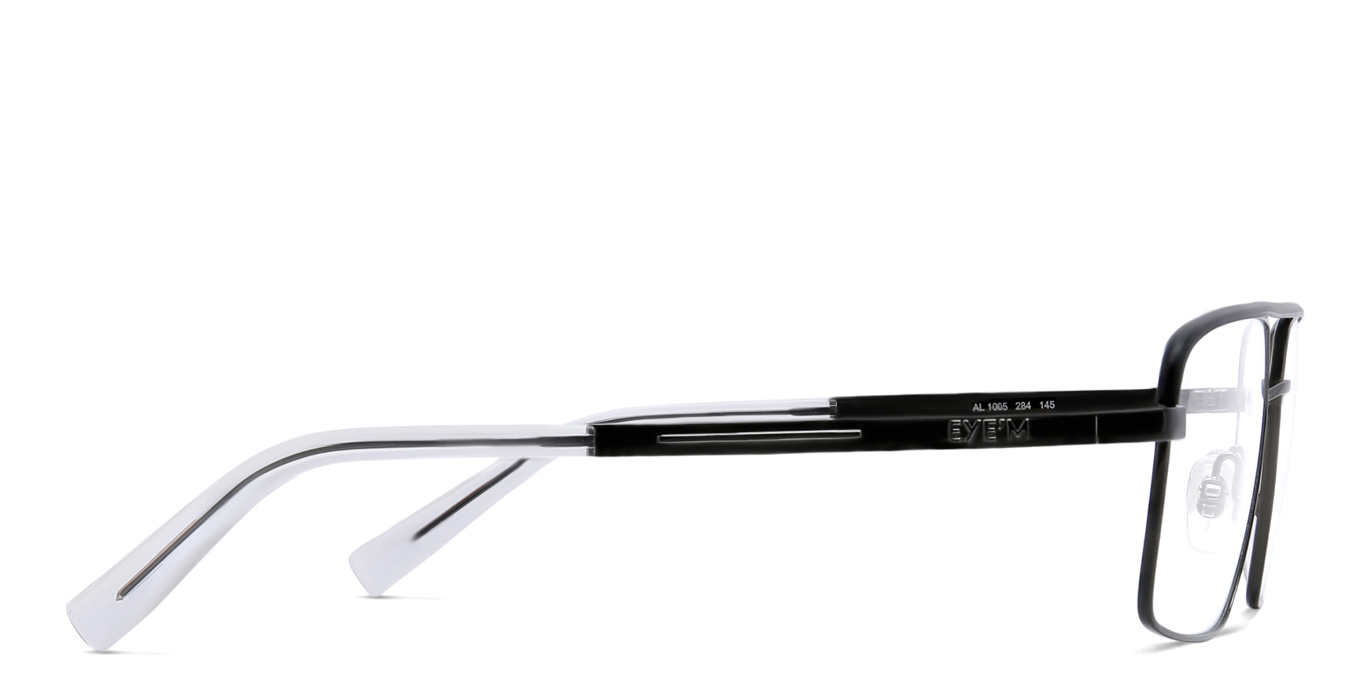 EYE'M Octagon Junior Unisex Aviator Eyeglasses in Gunmetal – Product Photo 3