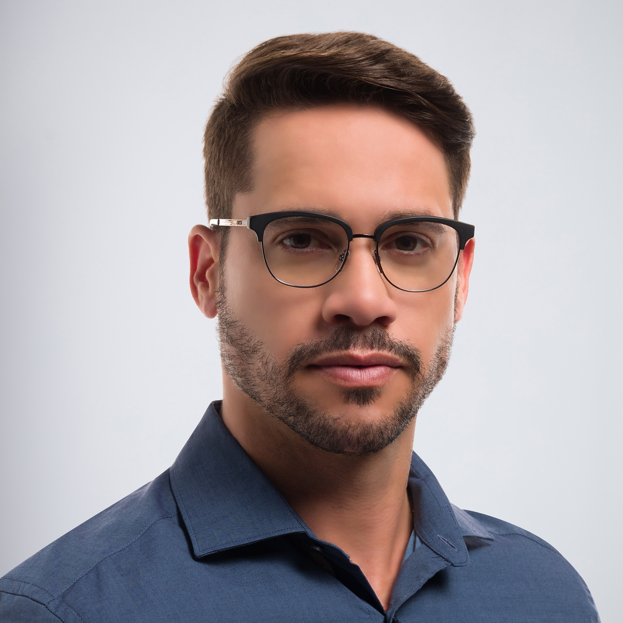 EYE'M Square Eyeglasses in Gunmetal – Product Photo 6