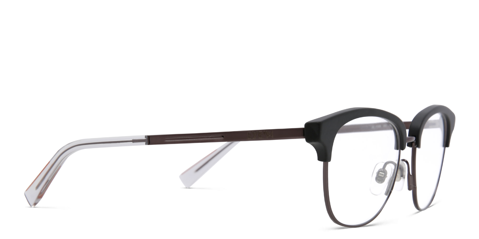 EYE'M Square Eyeglasses in Gunmetal – Product Photo 3