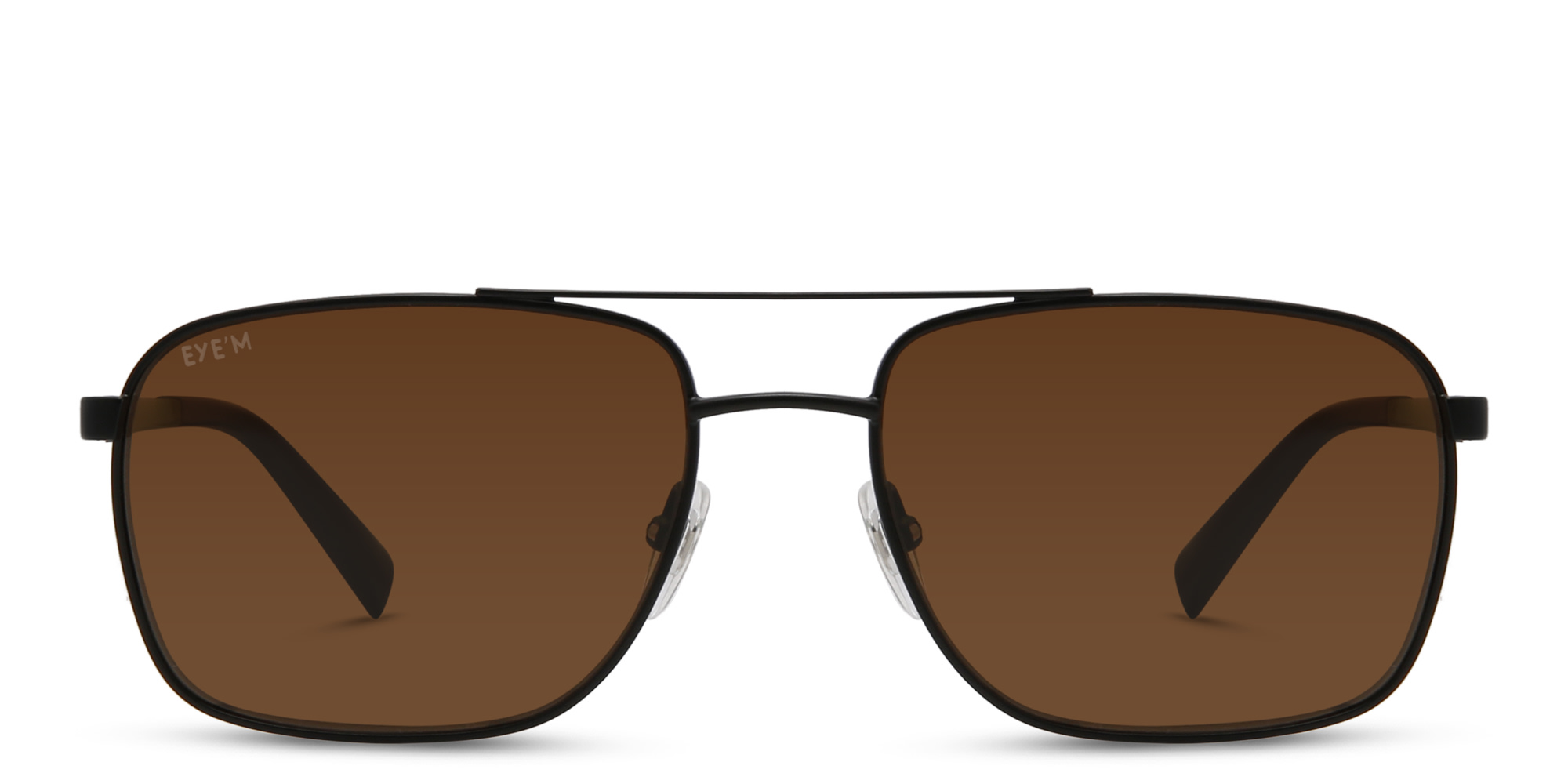 Shop EYE'M Square Sunglasses in Matte Black online.