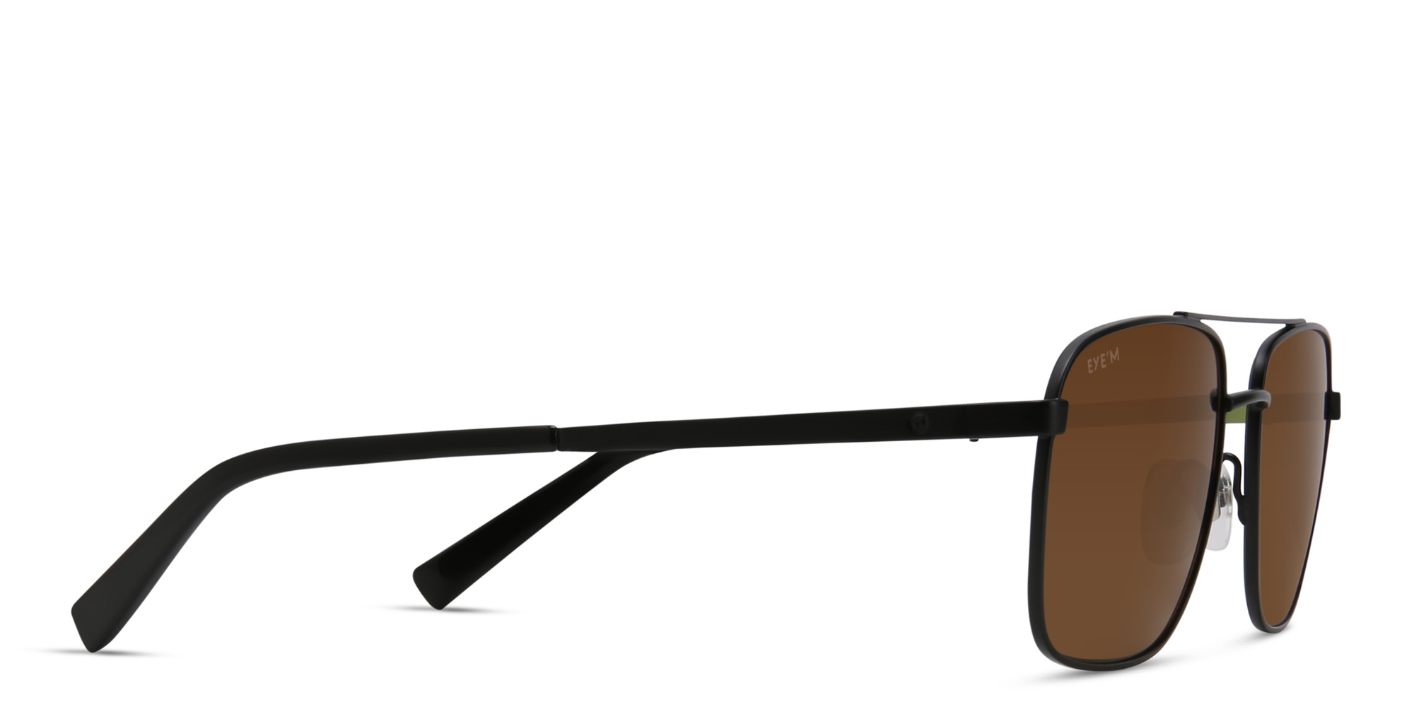 Shop EYE'M Square Sunglasses in Matte Black online.