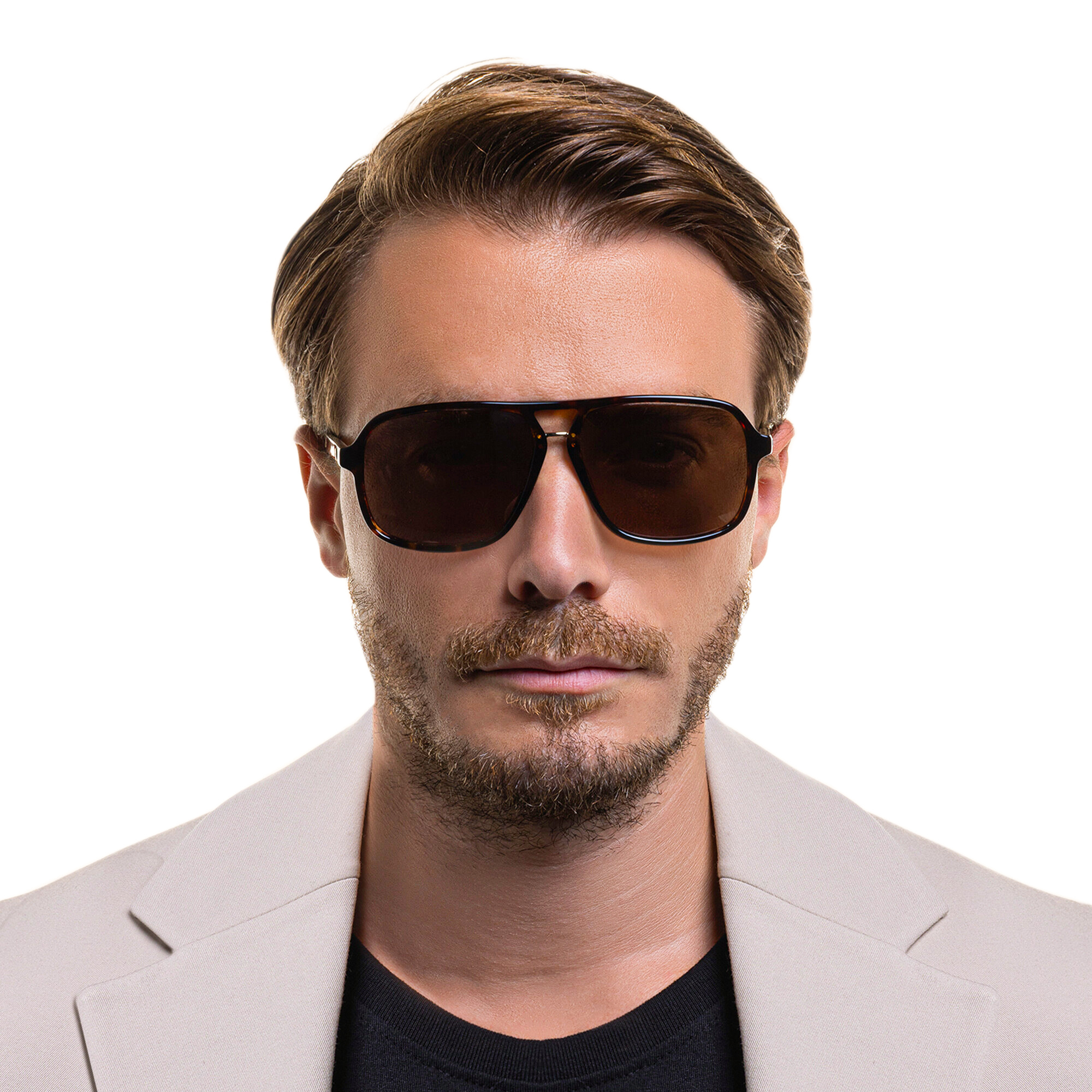 EYE'M Aviator Sunglasses in Havana – Product Photo 5