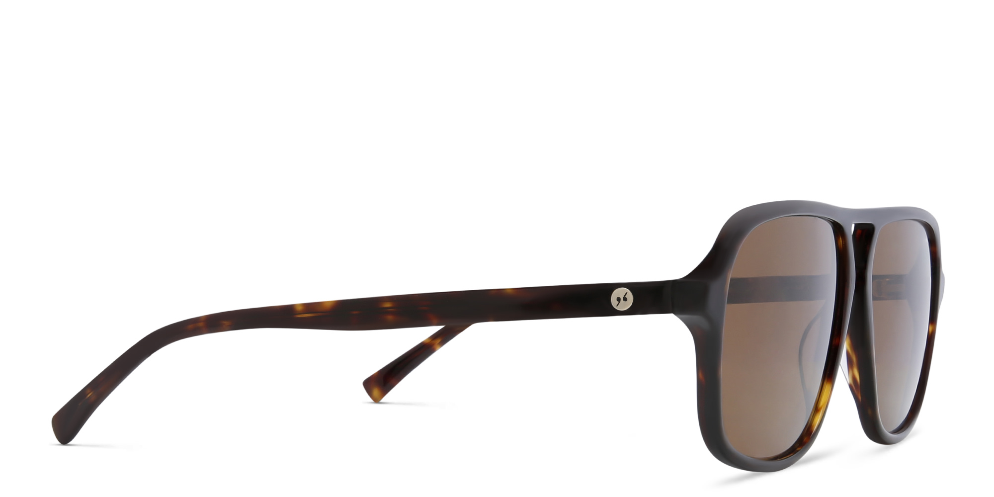 EYE'M Aviator Sunglasses in Havana – Product Photo 3