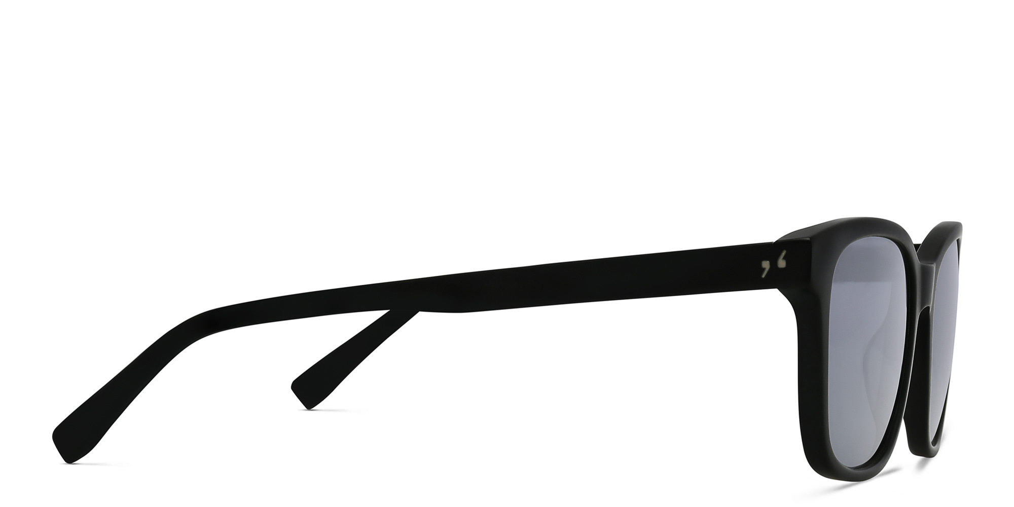 EYE'M Square Sunglasses in Black – Product Photo 3