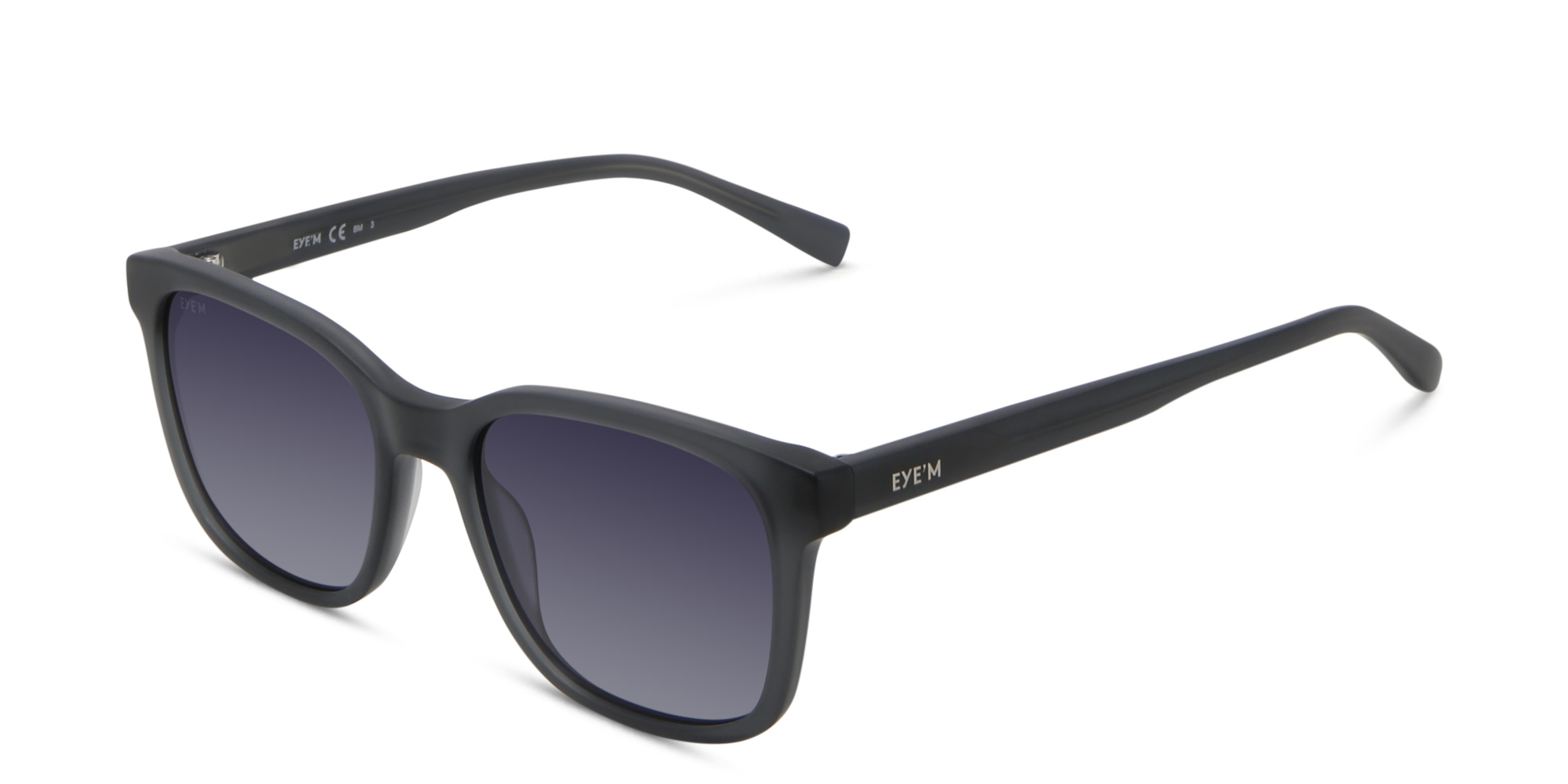 Shop EYE'M Square Sunglasses in Grey online.