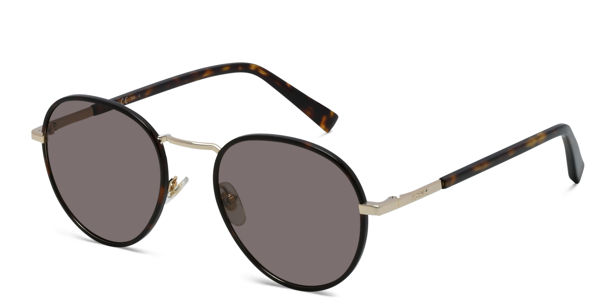 EYE'M Round Sunglasses in Havana – Product Photo 2