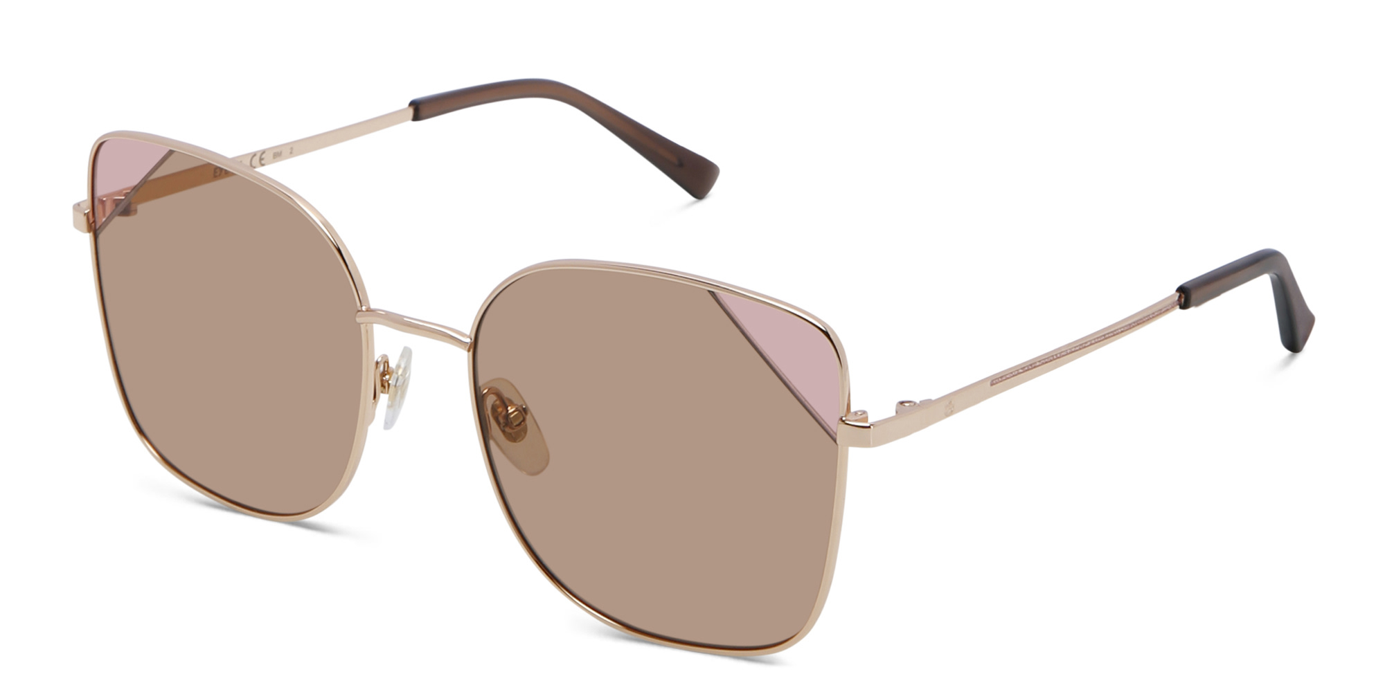 EYE'M Cat Eye Sunglasses in Rose Gold – Product Photo 2