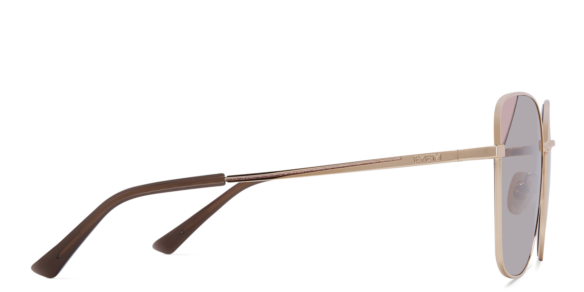 EYE'M Cat Eye Sunglasses in Rose Gold – Product Photo 3