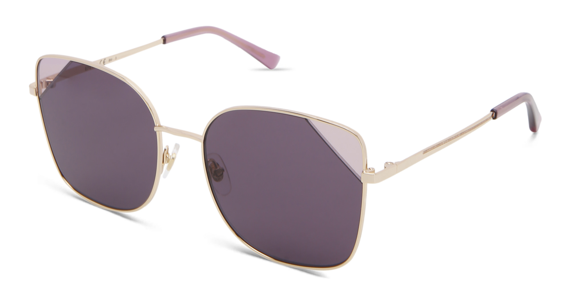 EYE'M Cat Eye Sunglasses in Gold – Product Photo 2