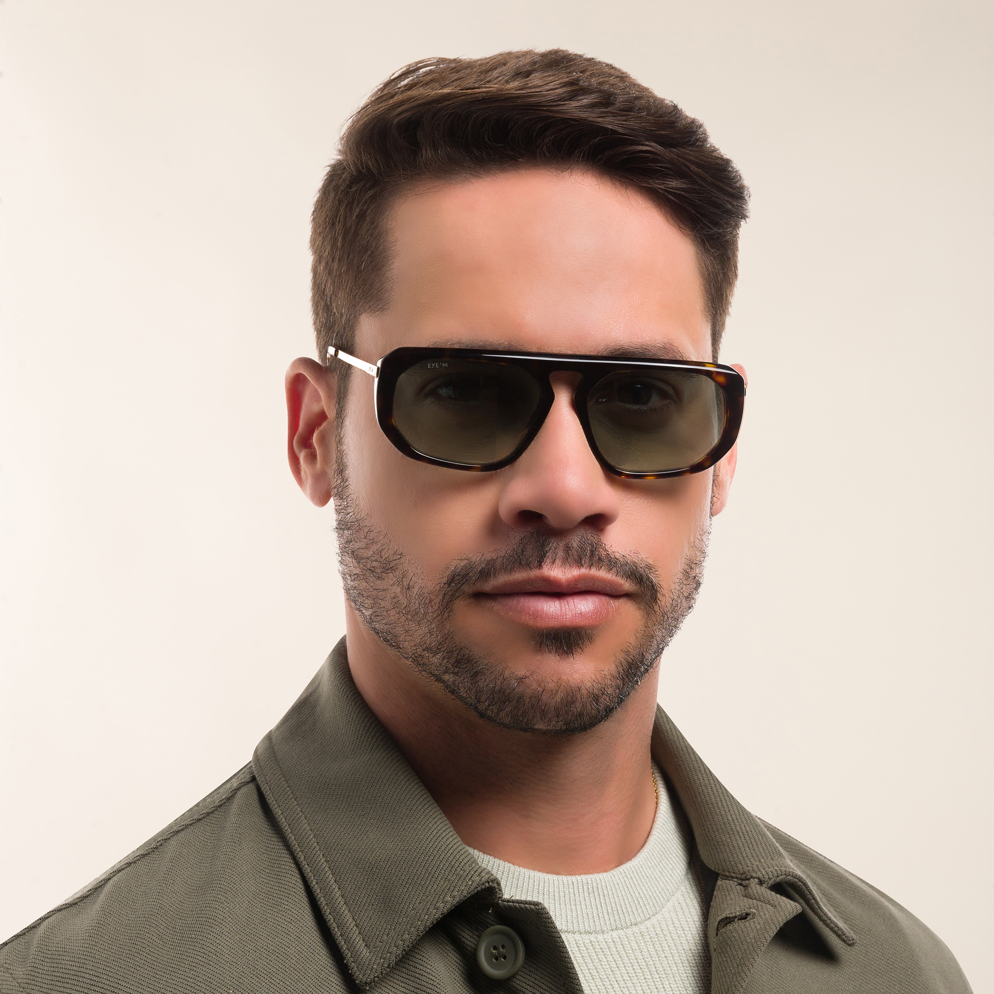 EYE'M Irregular Sunglasses in Havana – Product Photo 6