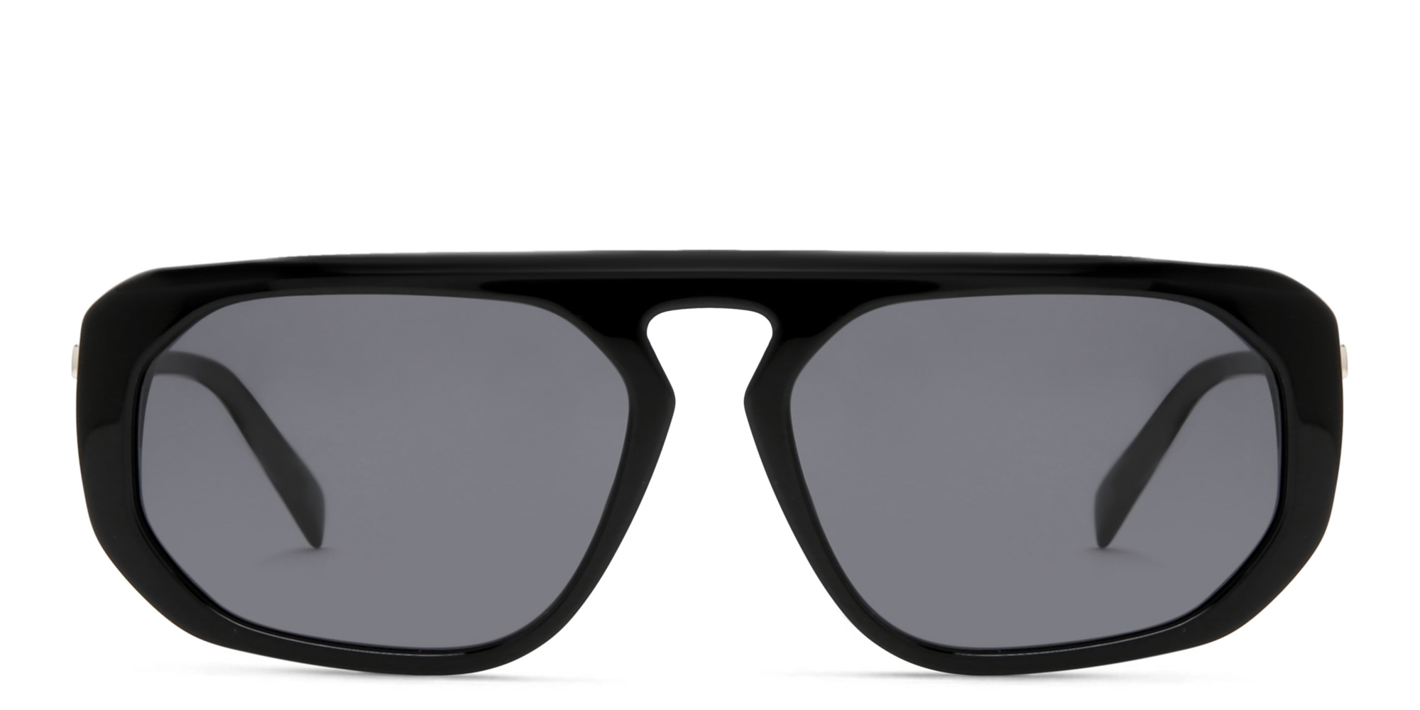 EYE'M Irregular Sunglasses in Black – Product Photo 1
