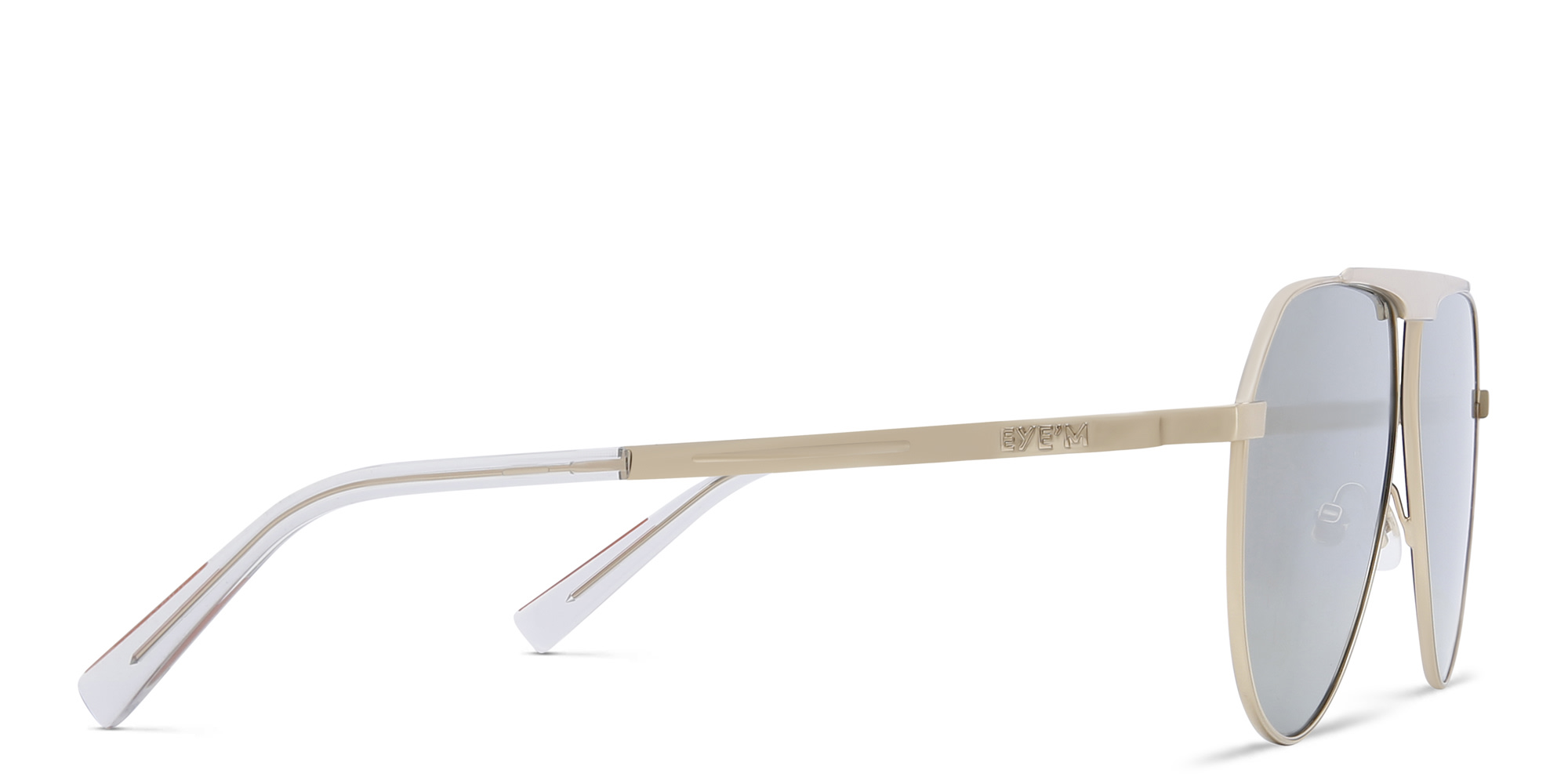 EYE'M Aviator Sunglasses in Gold – Product Photo 3