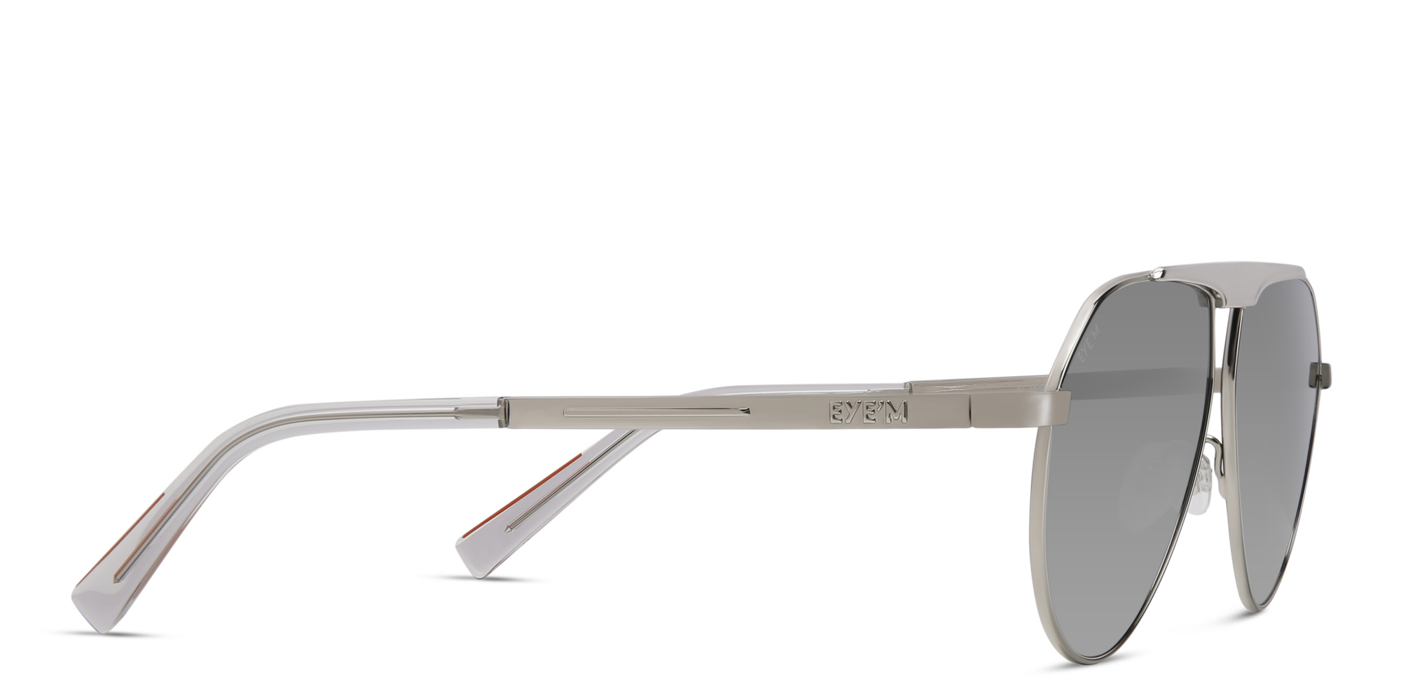 Shop EYE'M Aviator Sunglasses in Silver online.