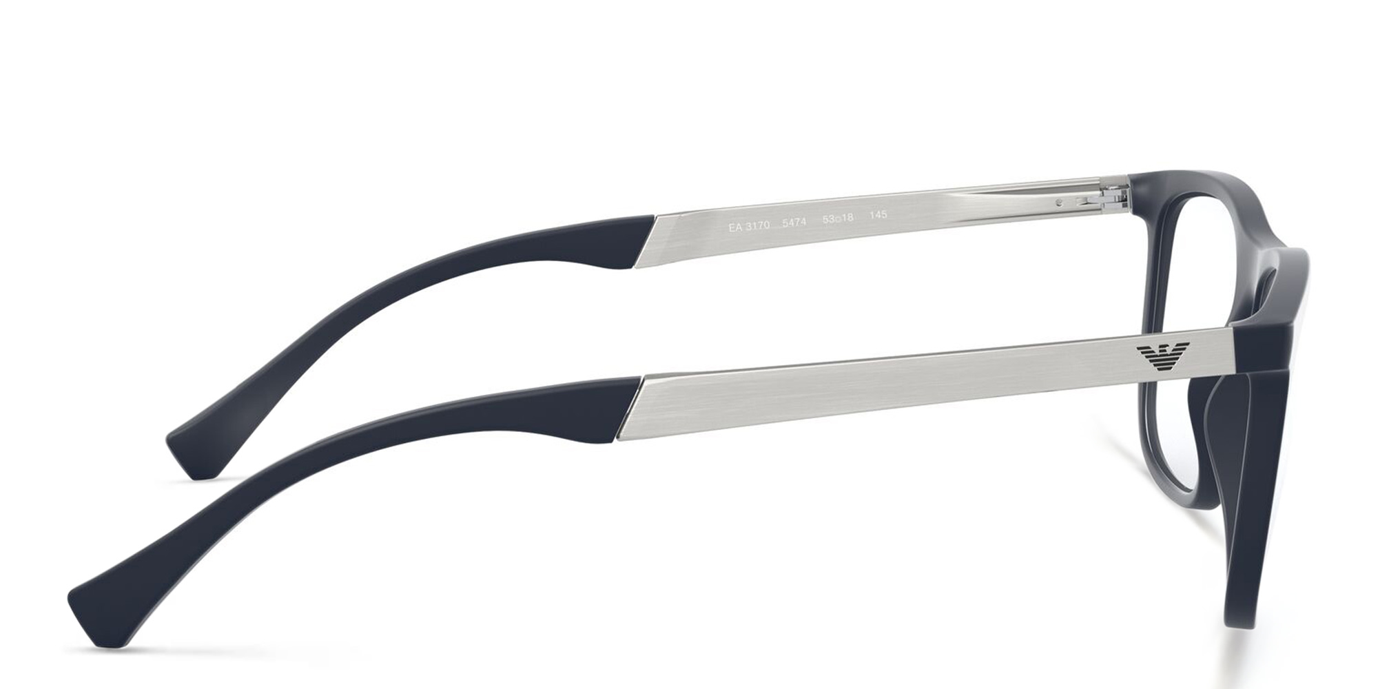 تسوق نظارة طبية مستطيلة كبيرة امبوريو أرماني بلون أزرق أونلاين.